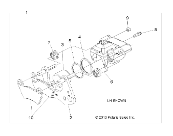 Part Number : 1912121 CALIPER MOUNT ASSEMBLY  FRONT