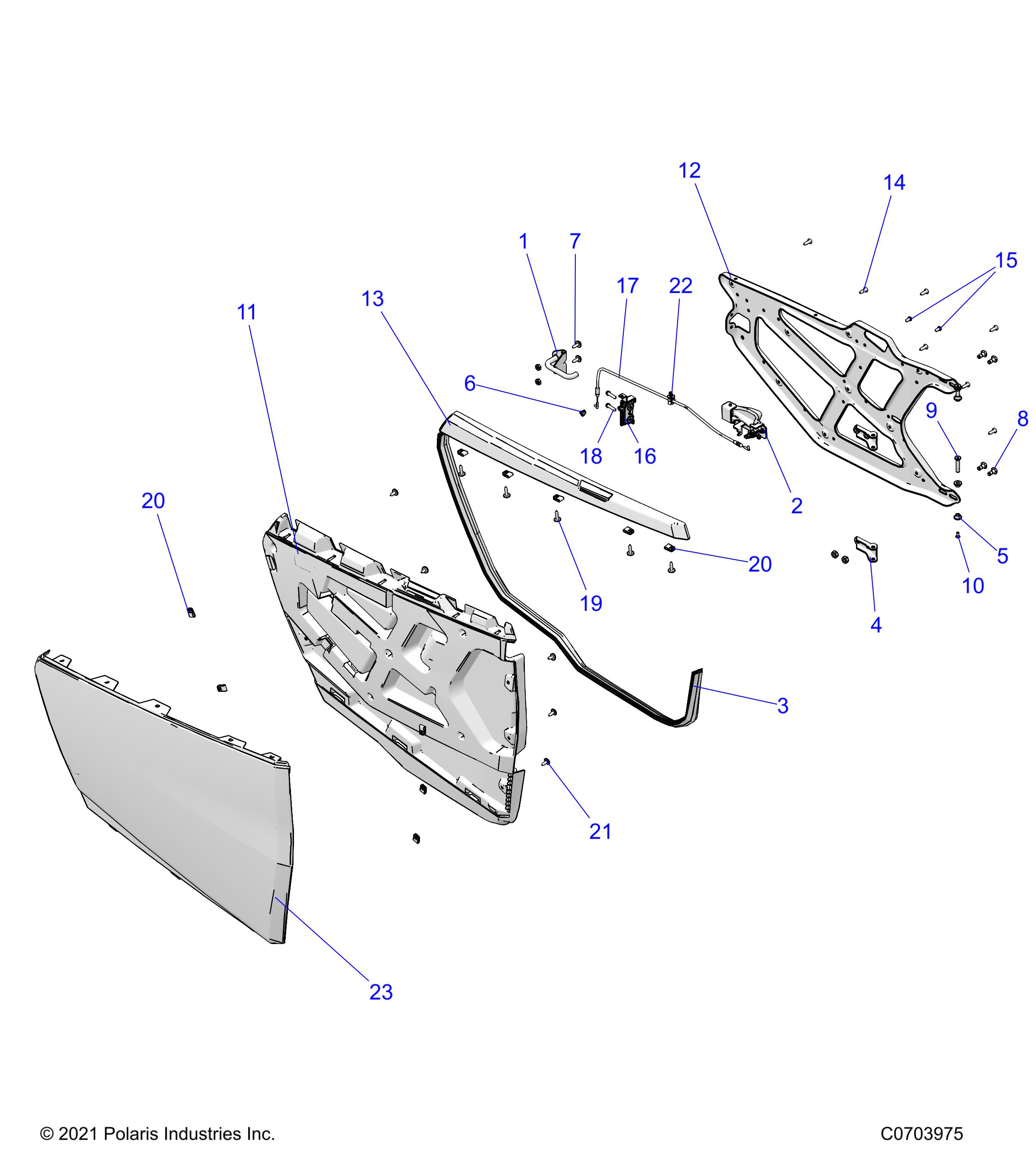 Foto diagrama Polaris que contem a peça 5270635