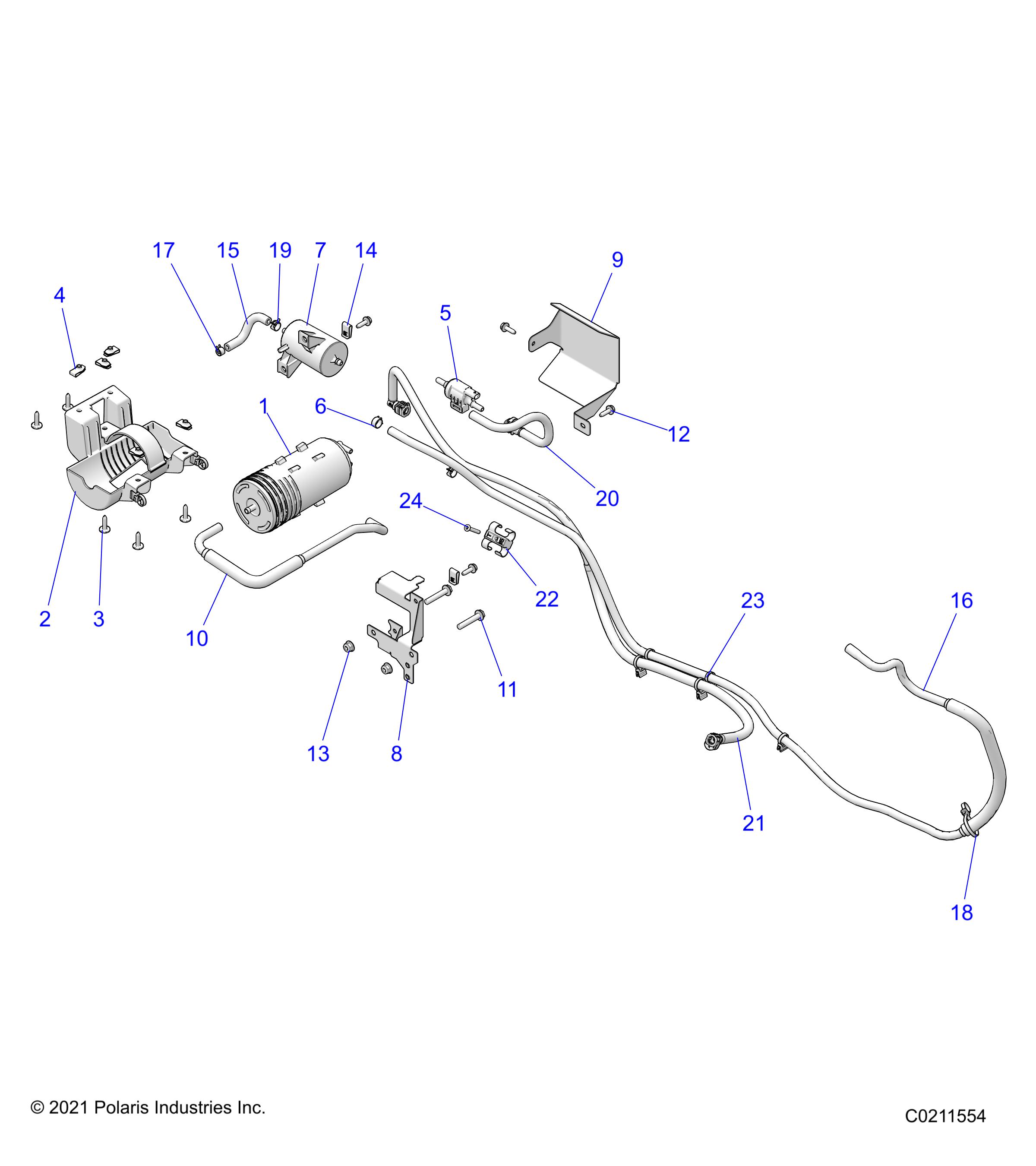 Part Number : 2521893 ACTIVATED CARBON CANISTER  BFL