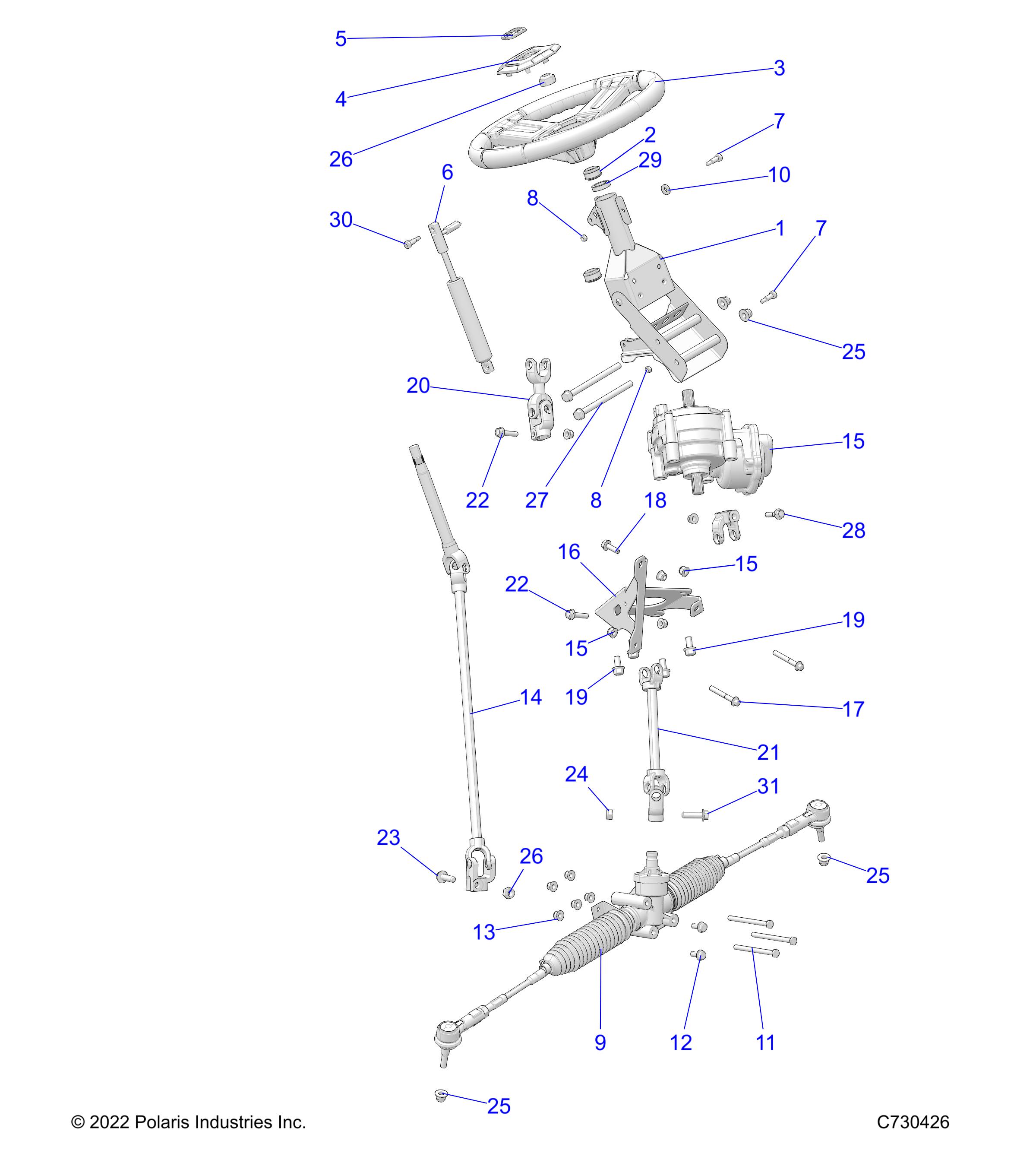 Part Number : 1801252 ASM-GEARBOX STEERING