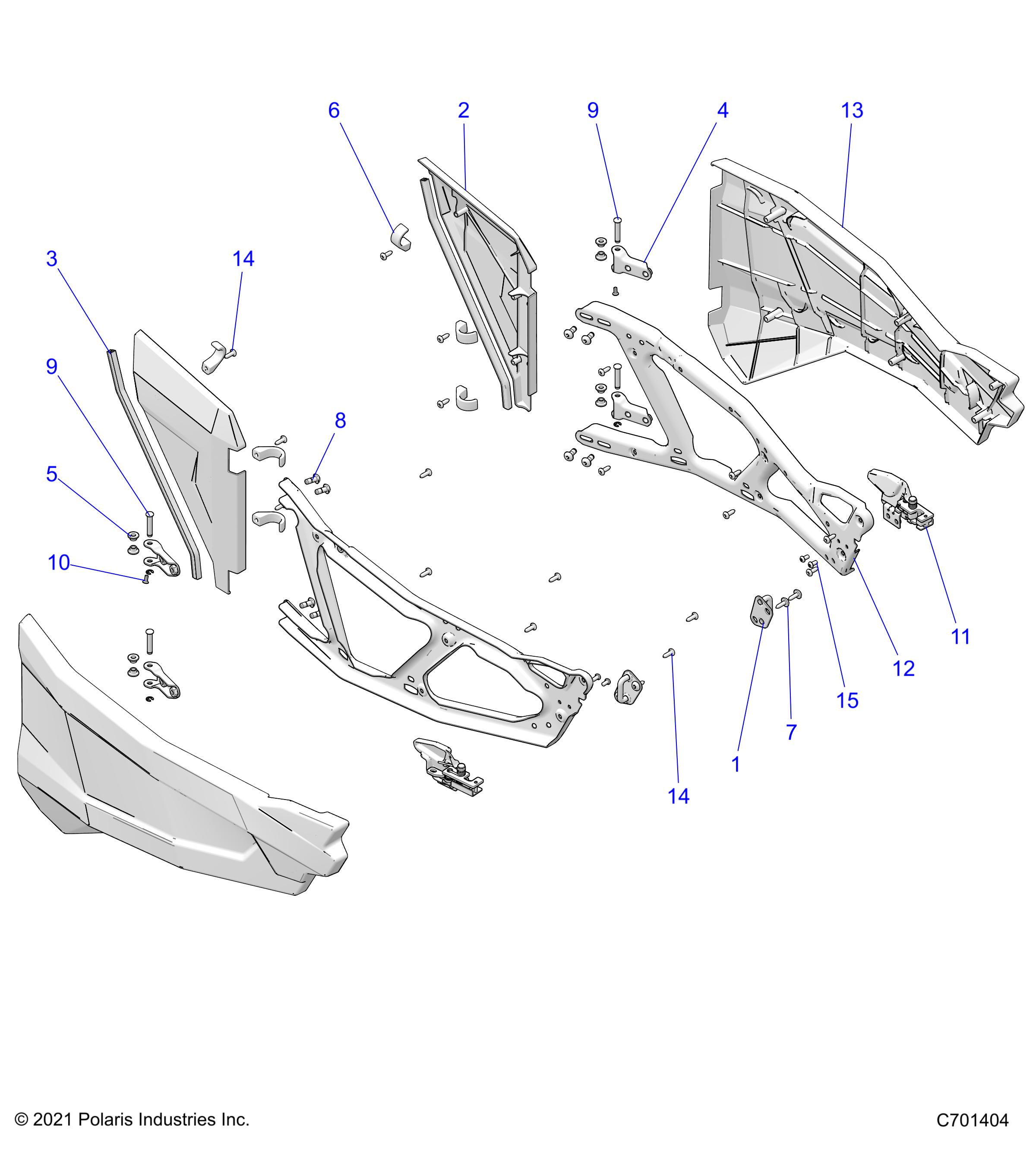 Foto diagrama Polaris que contem a peça 2635694