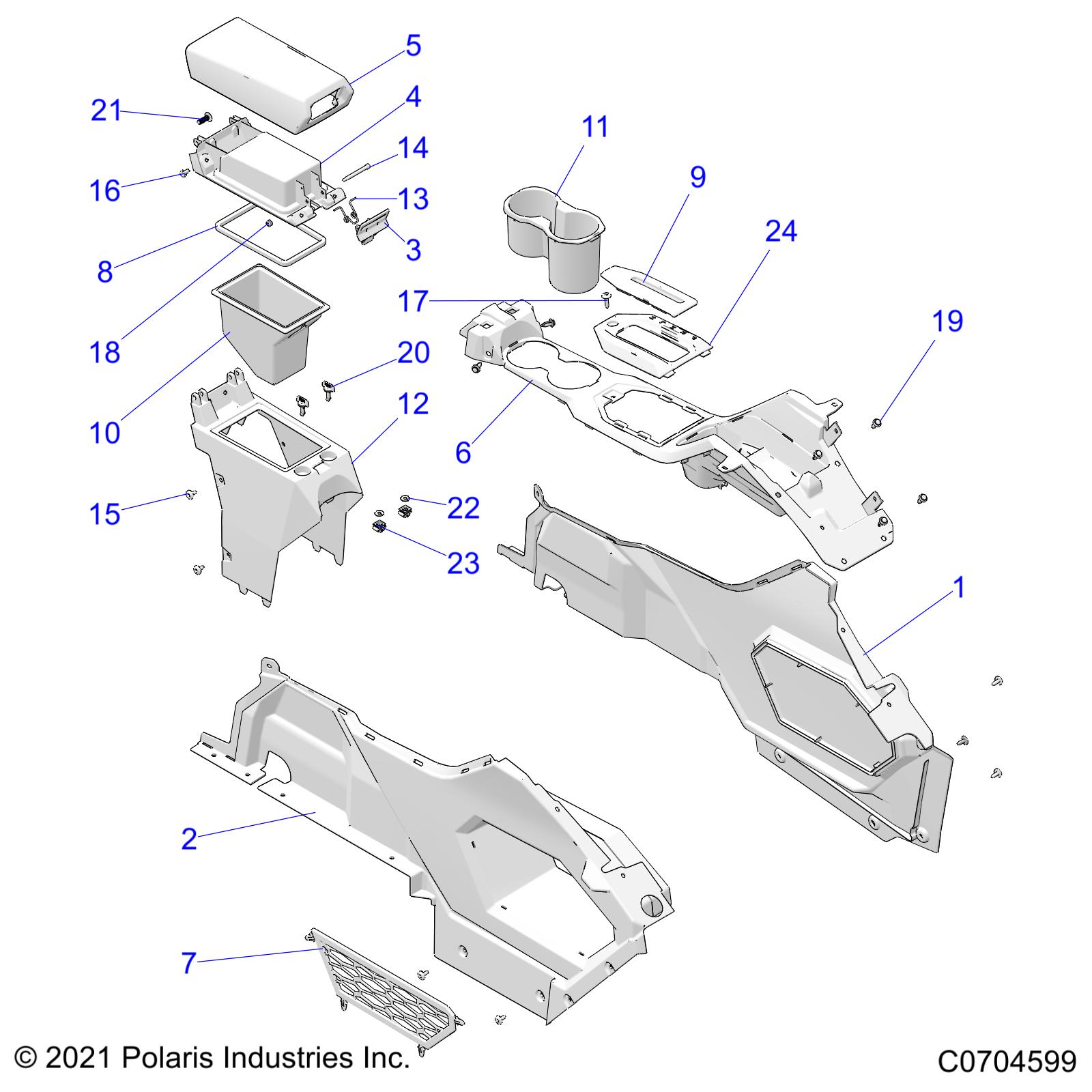 Foto diagrama Polaris que contem a peça 5416971