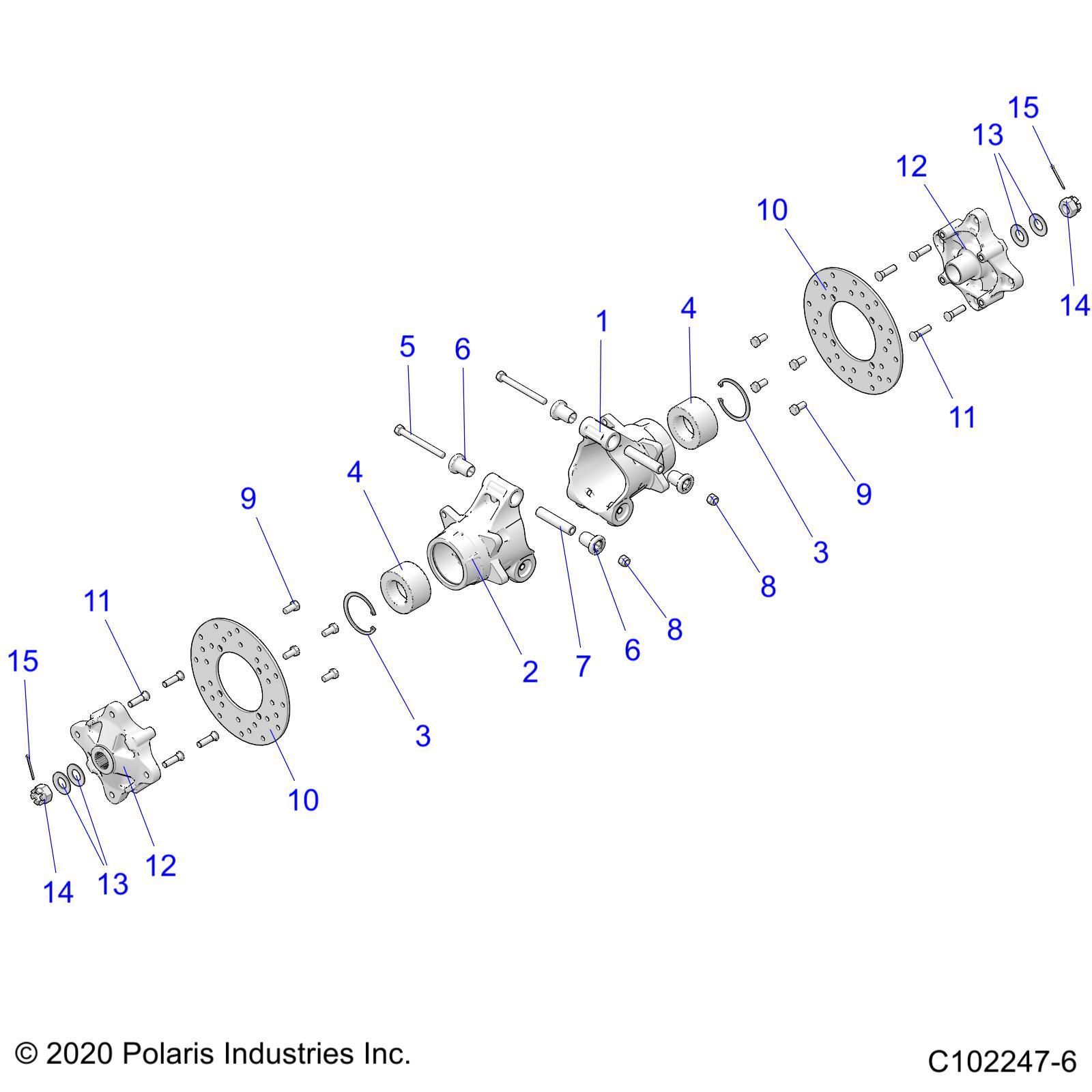 Foto diagrama Polaris que contem a peça 5137436
