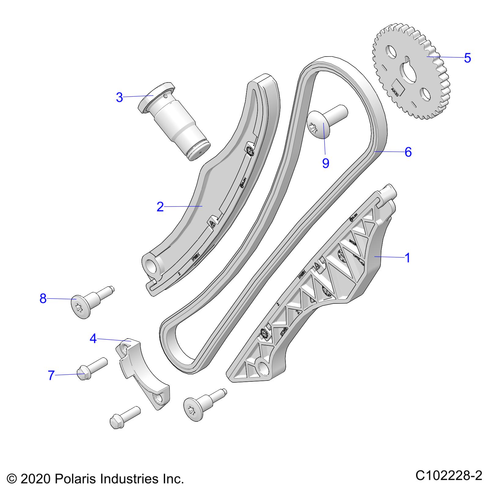 Part Number : 3022711 CAM DRIVE GUIDE  LOWER