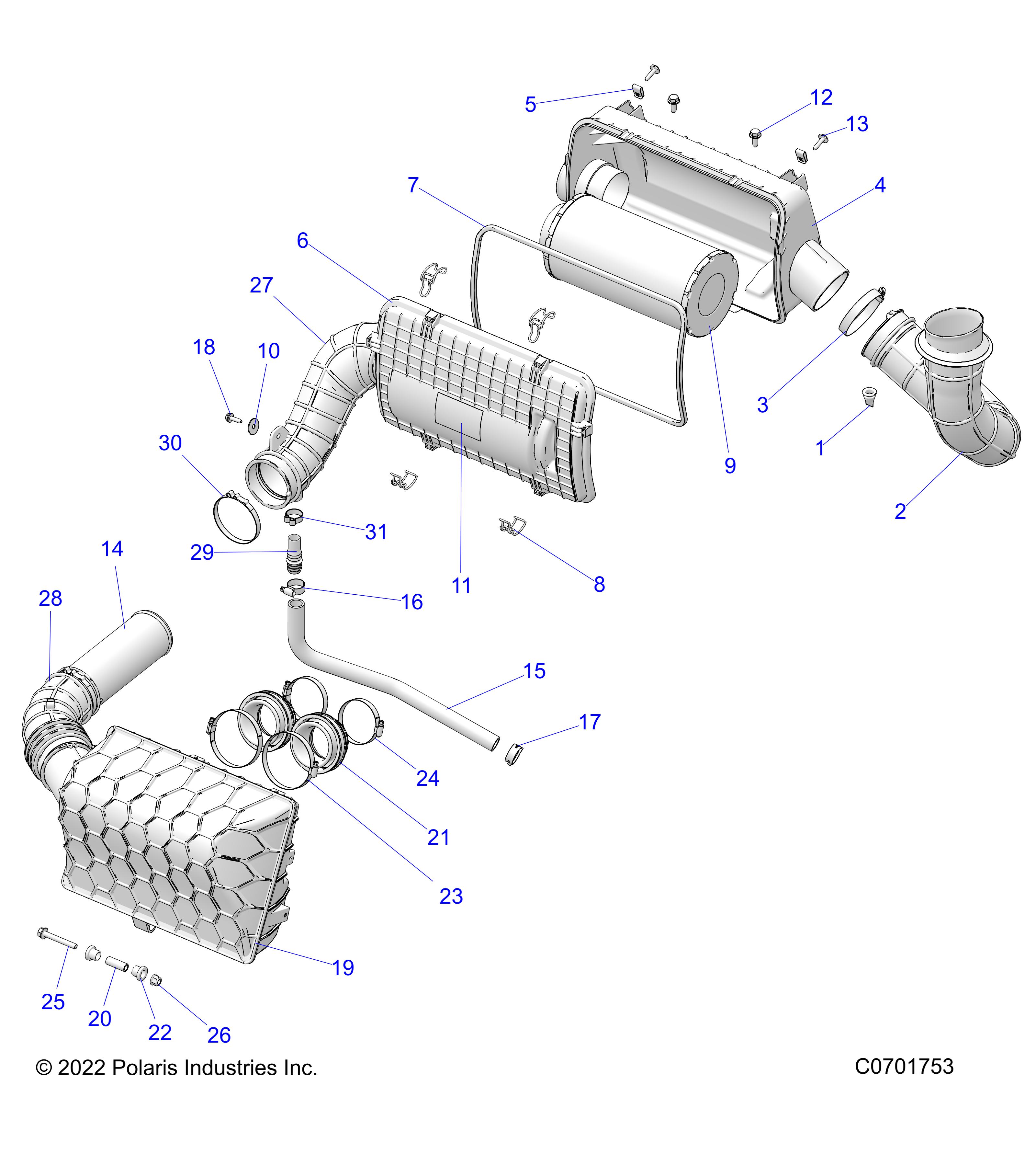 Part Number : 1240770 INTAKE DUCT ASSEMBLY