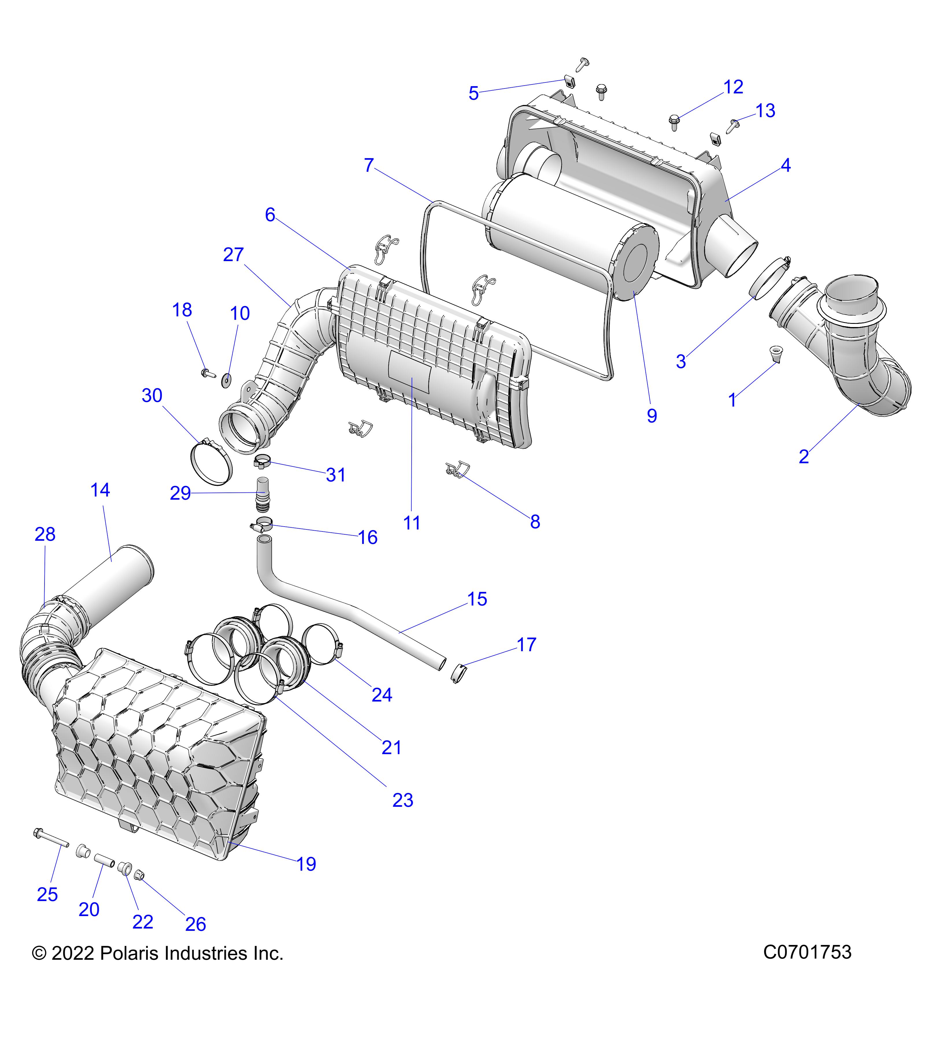 Part Number : 1240748 AIRBOX COVER ASSEMBLY