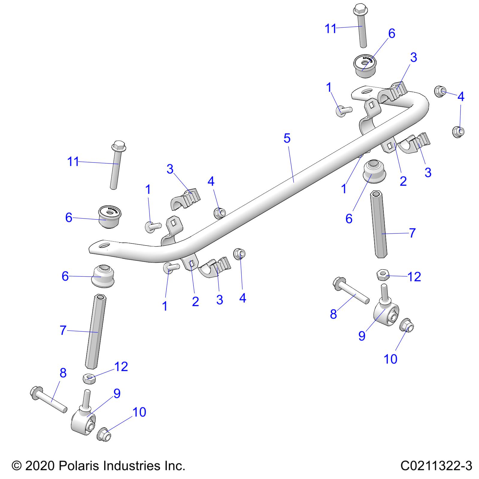 Part Number : 5336853-458 TUBE-STABILIZER FORMED M.BLK