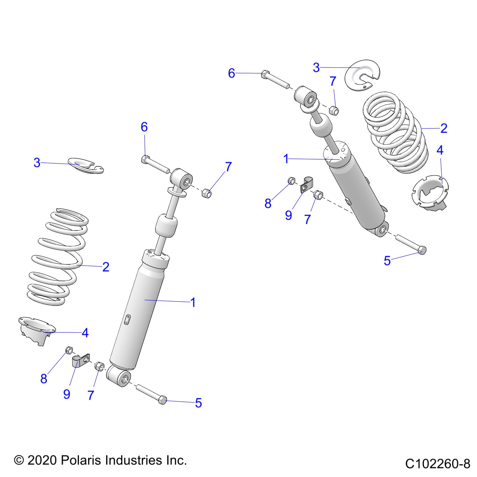 Foto diagrama Polaris que contem a peça 7517761