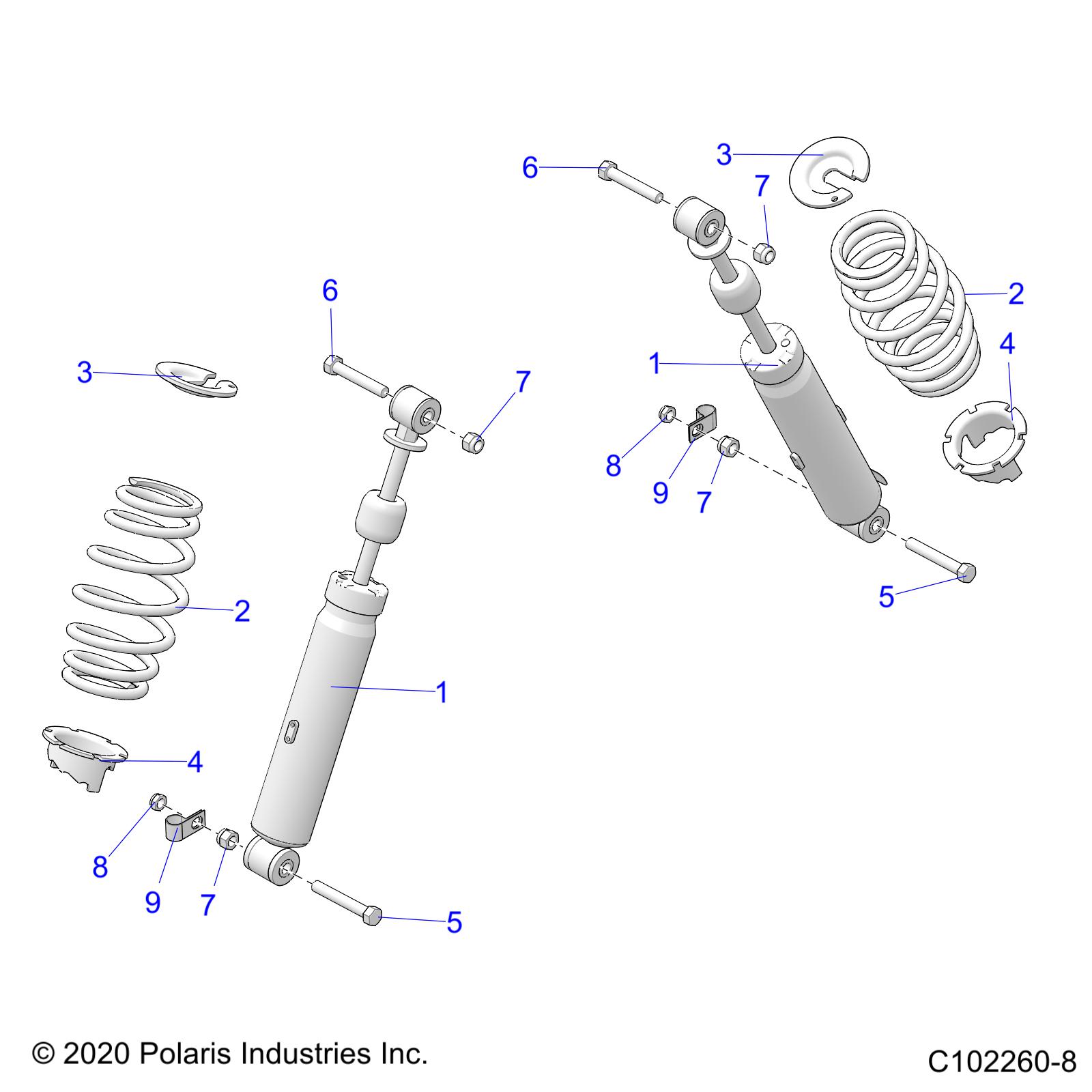 Part Number : 7045516-067 SPRING FRONT BLK