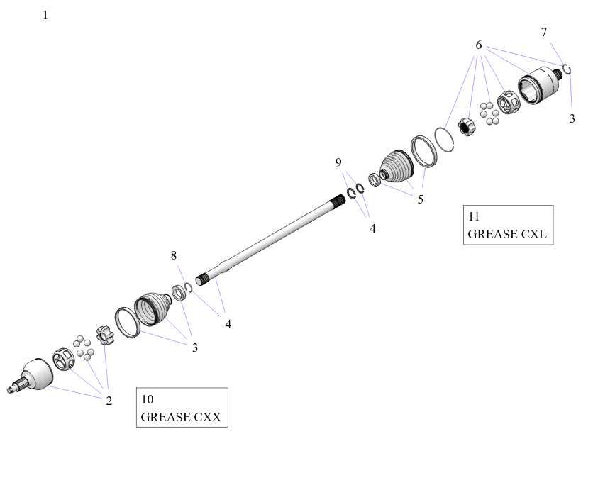 Foto diagrama Polaris que contem a peça 1334487