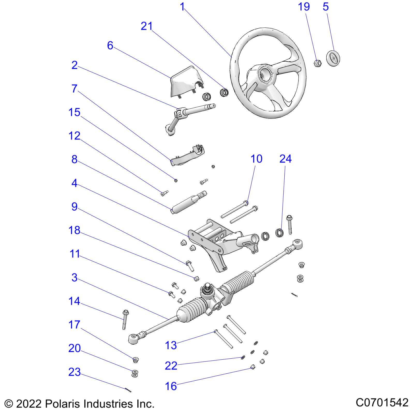 Foto diagrama Polaris que contem a peça 7556563