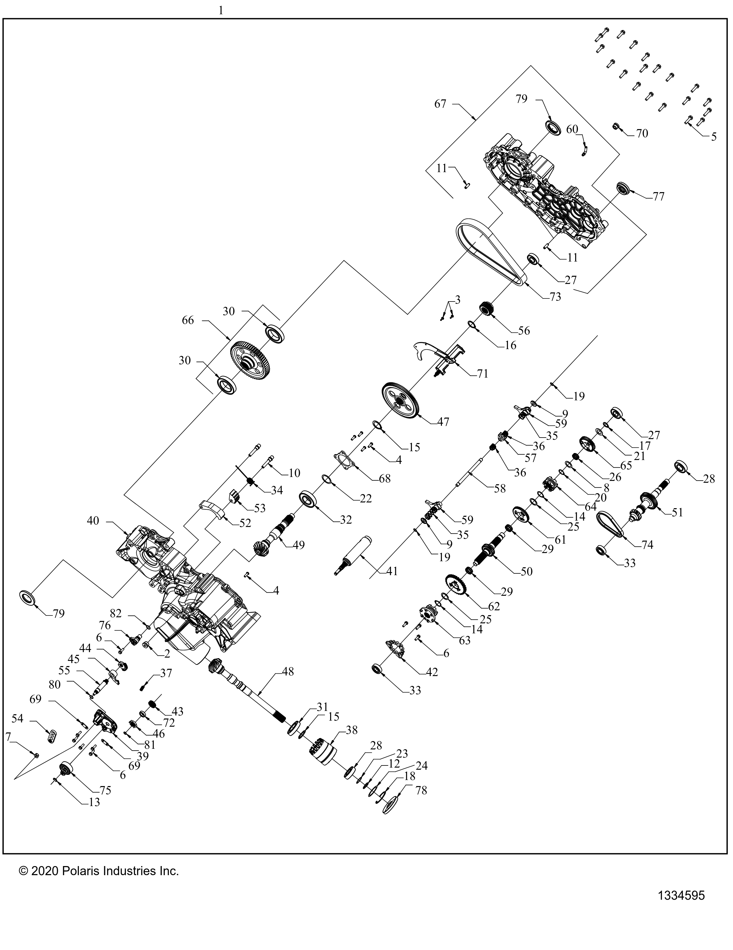 Foto diagrama Polaris que contem a peça 3234065