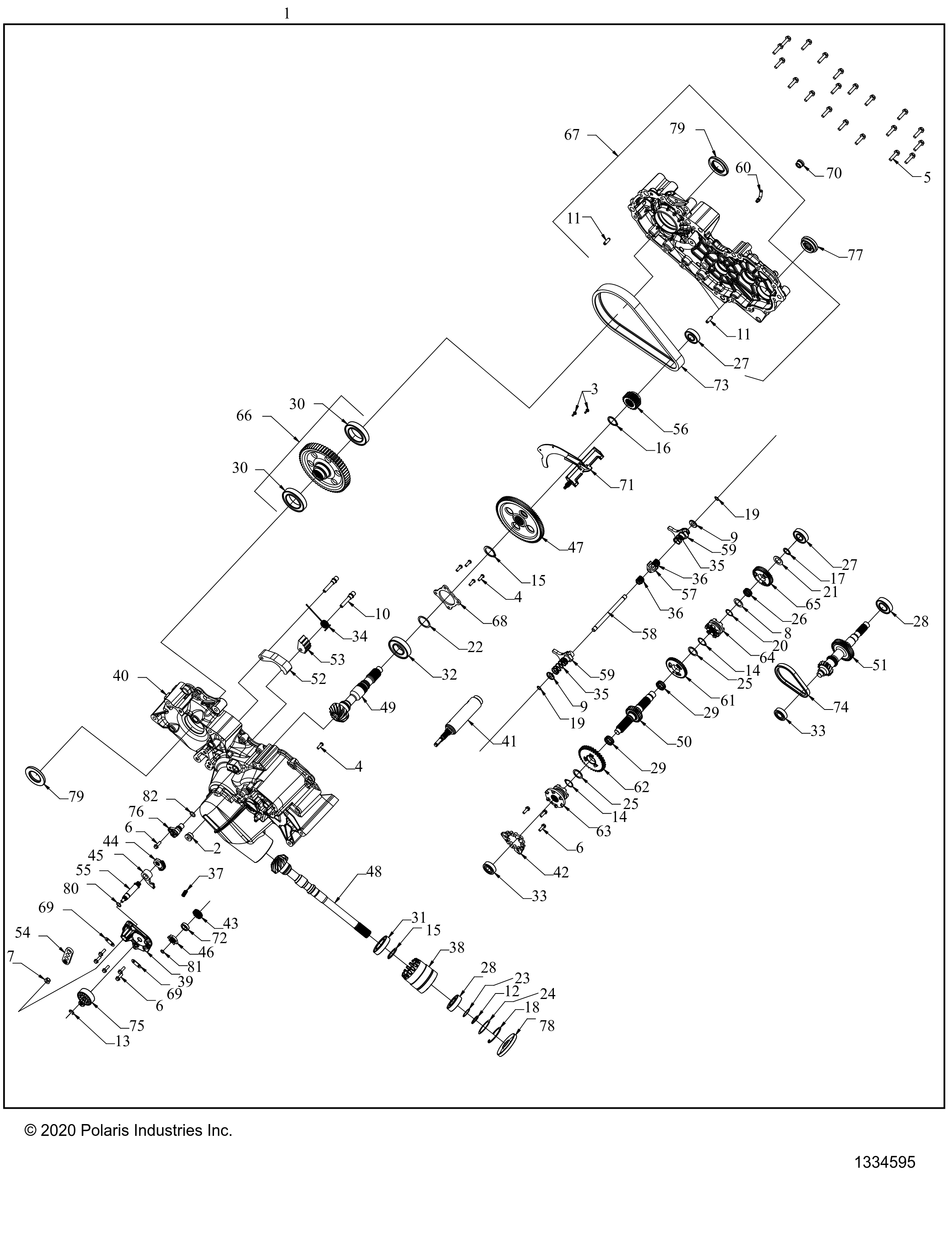 Foto diagrama Polaris que contem a peça 3234078