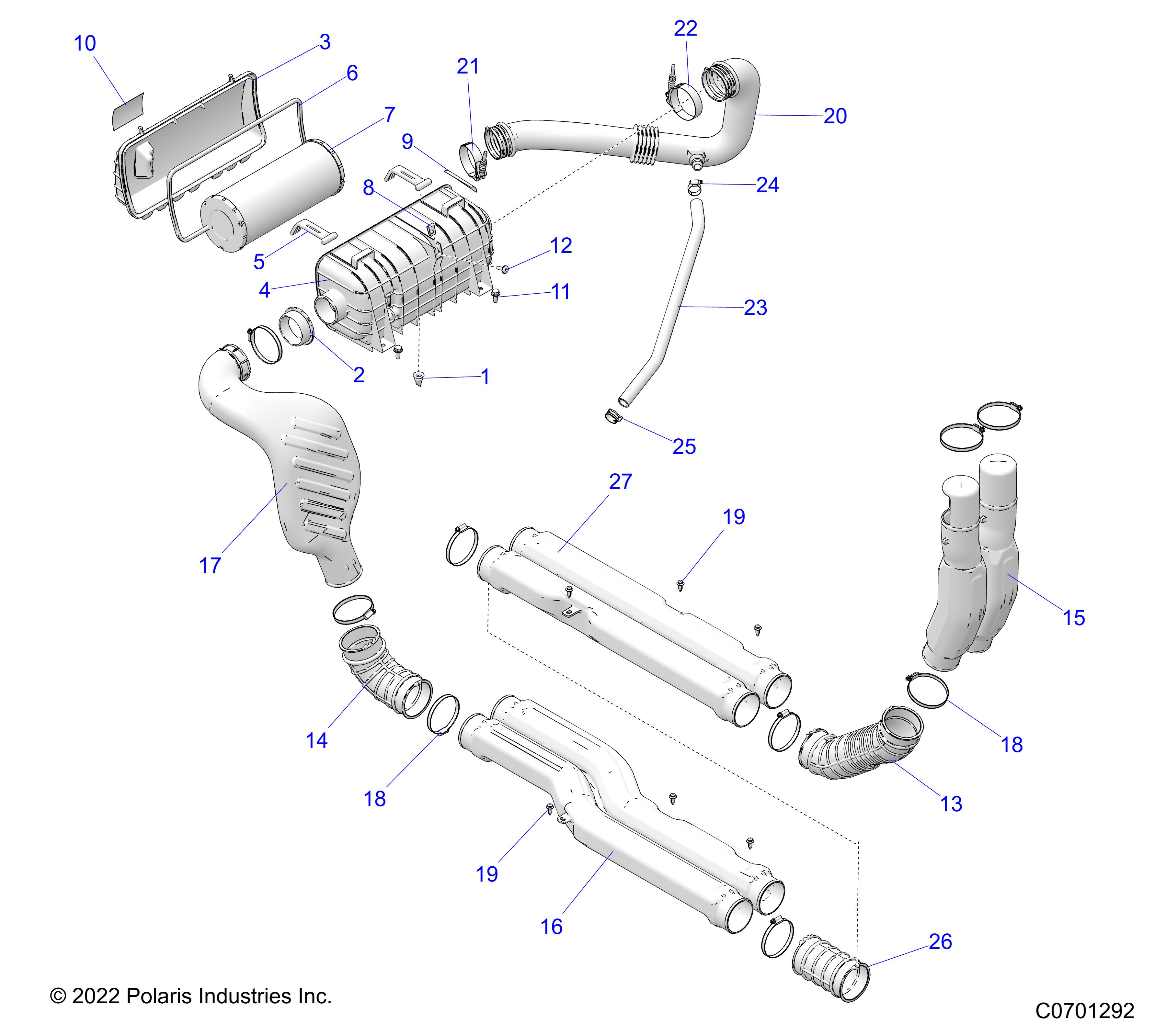 Part Number : 1240946 INTAKE DUCT ASSEMBLY