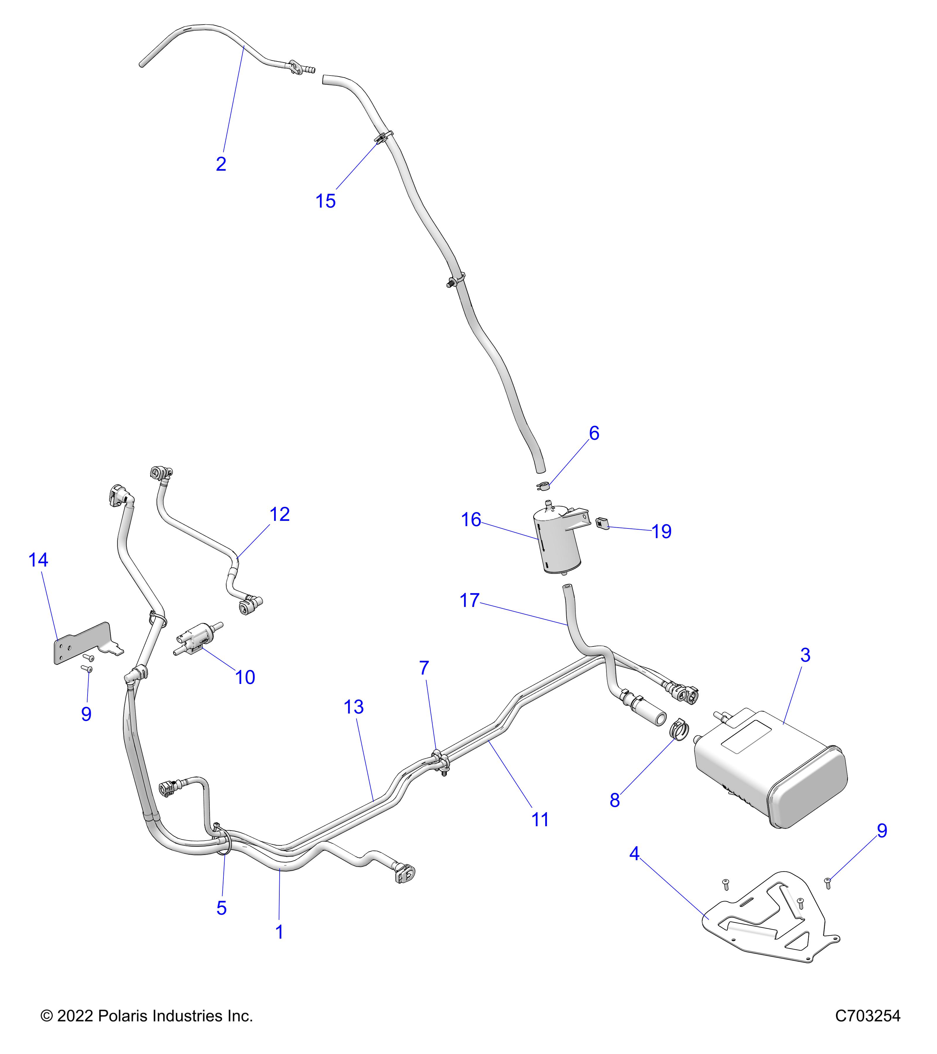 Part Number : 2522164 ASM-LINE TANK TO CANISTER