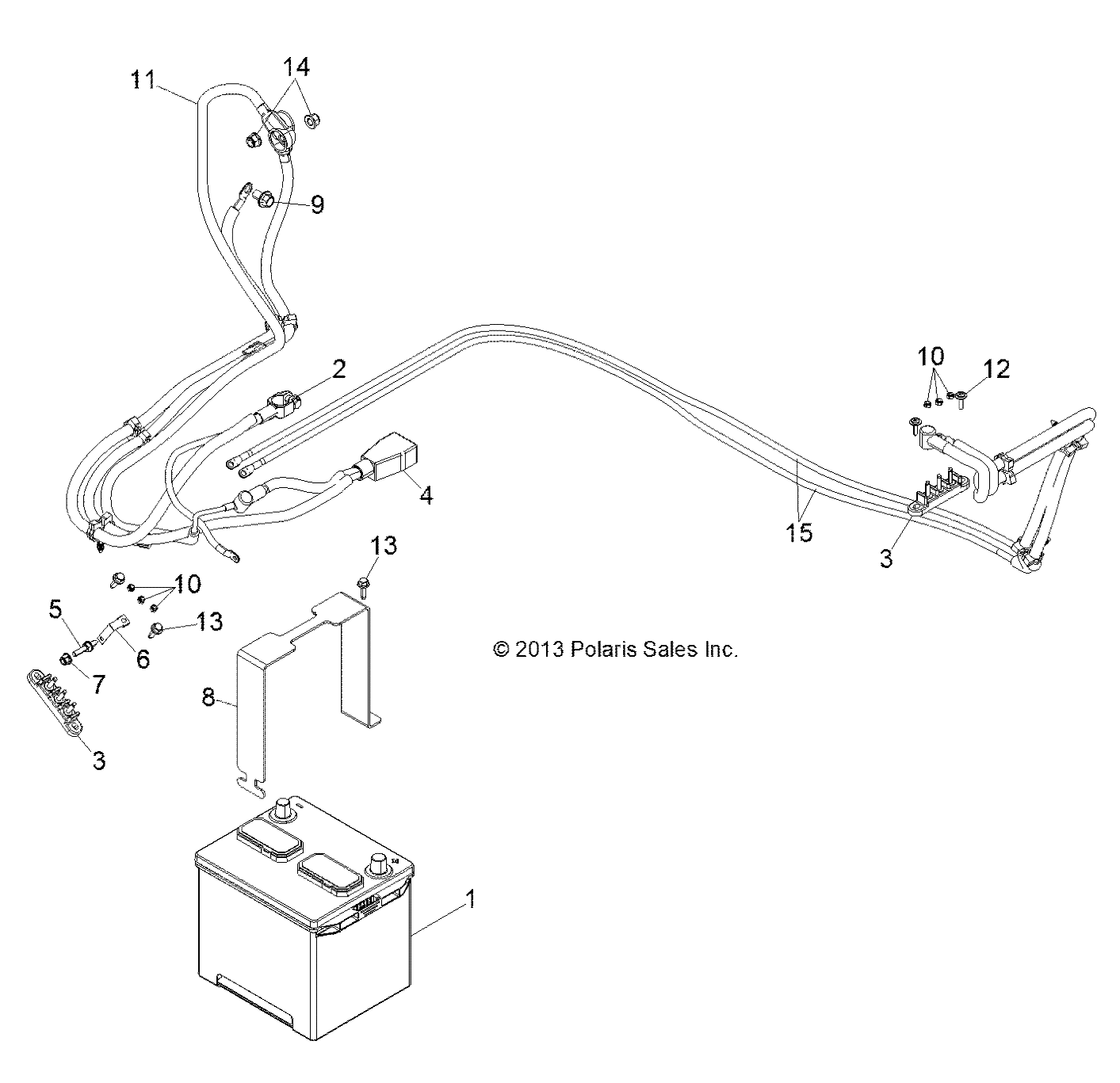 Part Number : 4013879 CABLE-ALTERNATOR BATT