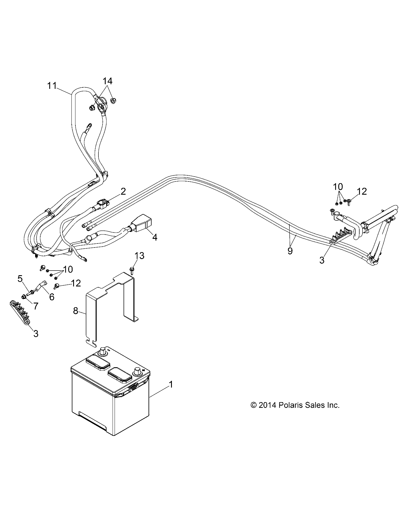 Part Number : 4014775 CBL-BAT TO ALT