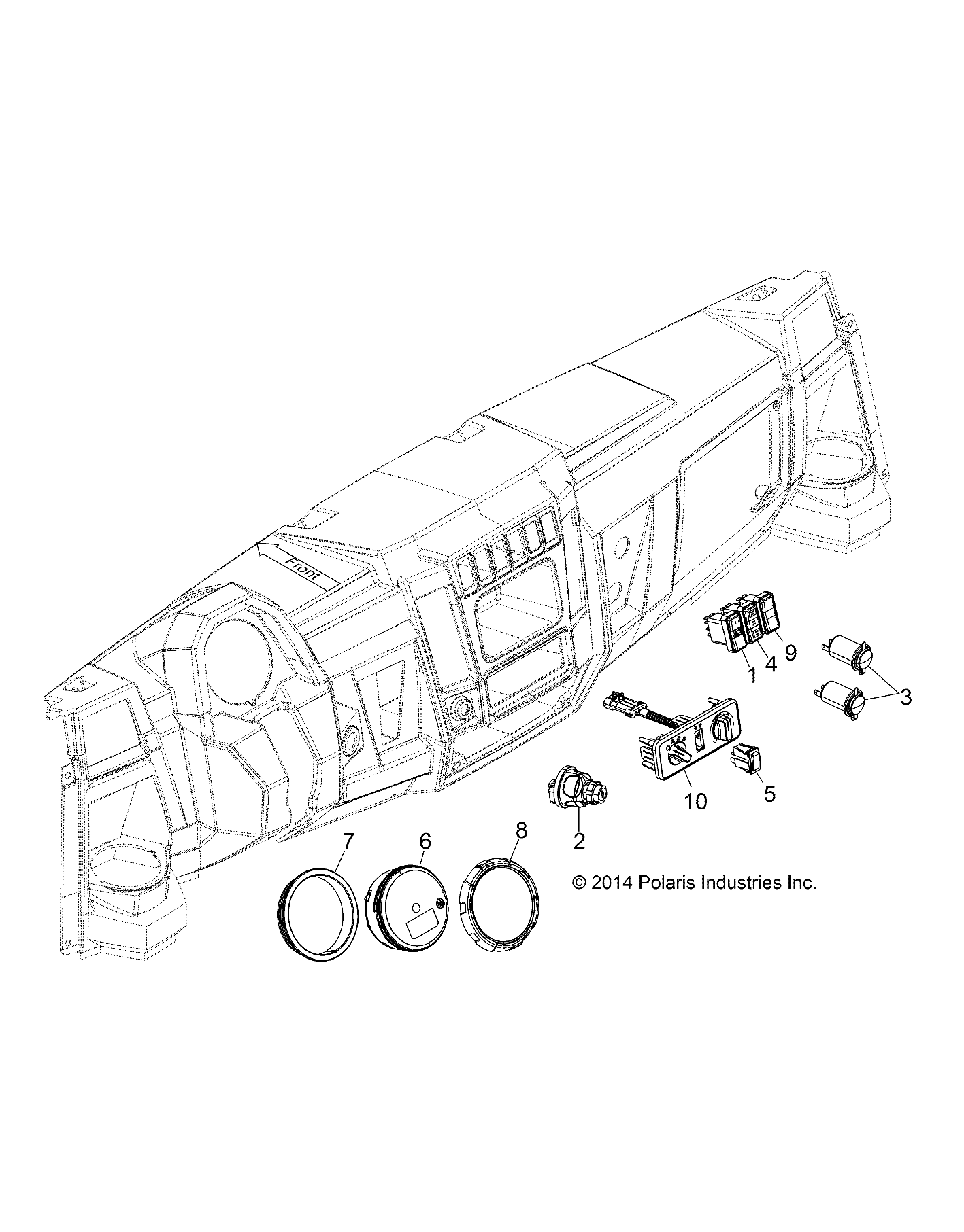 Part Number : 4014840 SWITCH-BOX LIFT MOMENTARY