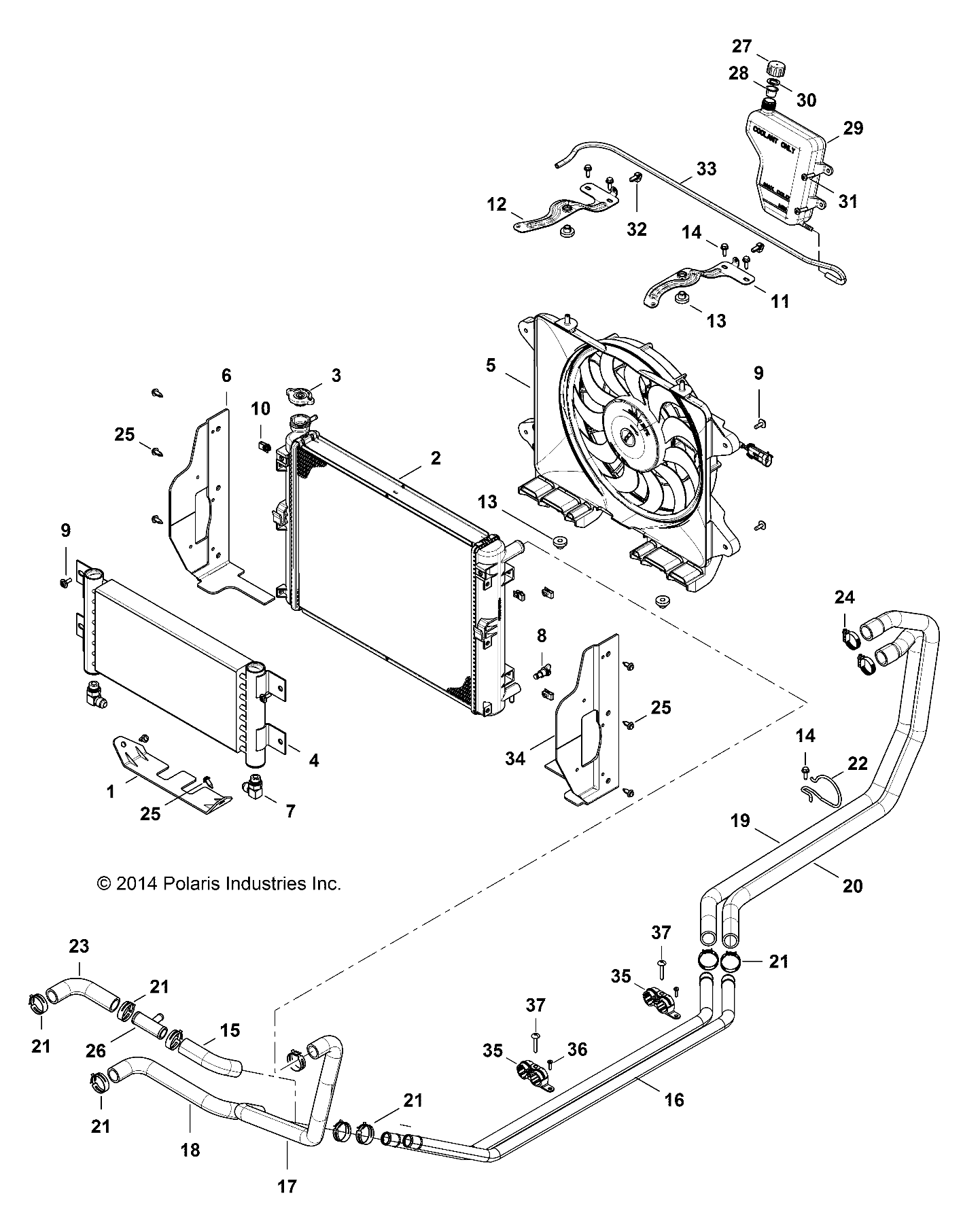 Part Number : 5256596-329 RADIATOR MOUNT BRACKET  LEFT