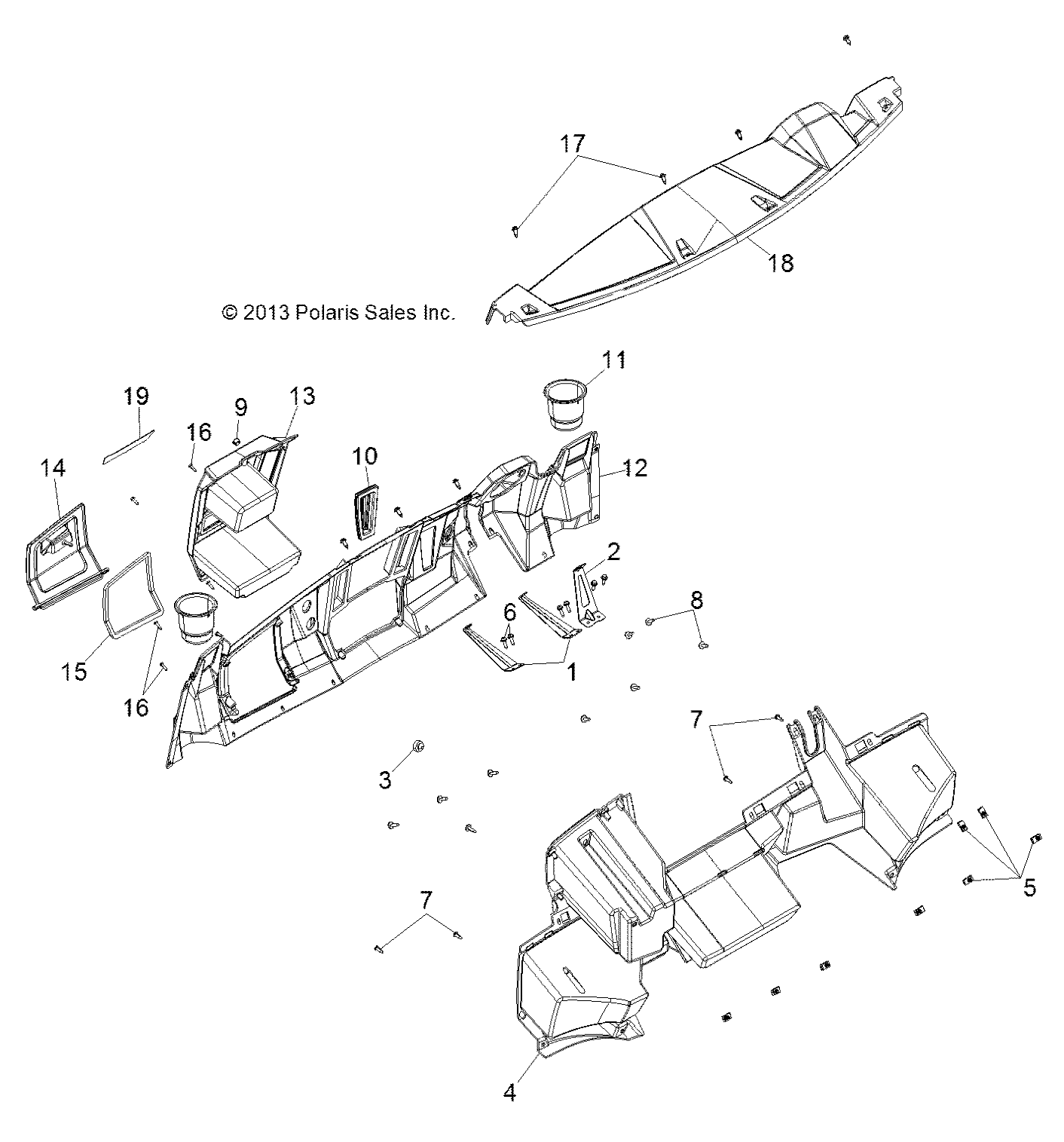 Part Number : 5439019-498 GLOVEBOX COVER  SAGEBRUSH GREE