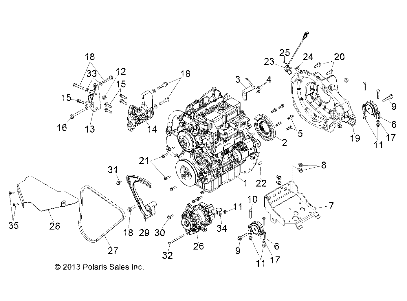 Part Number : 5414297 V-BELT ALTERNATOR