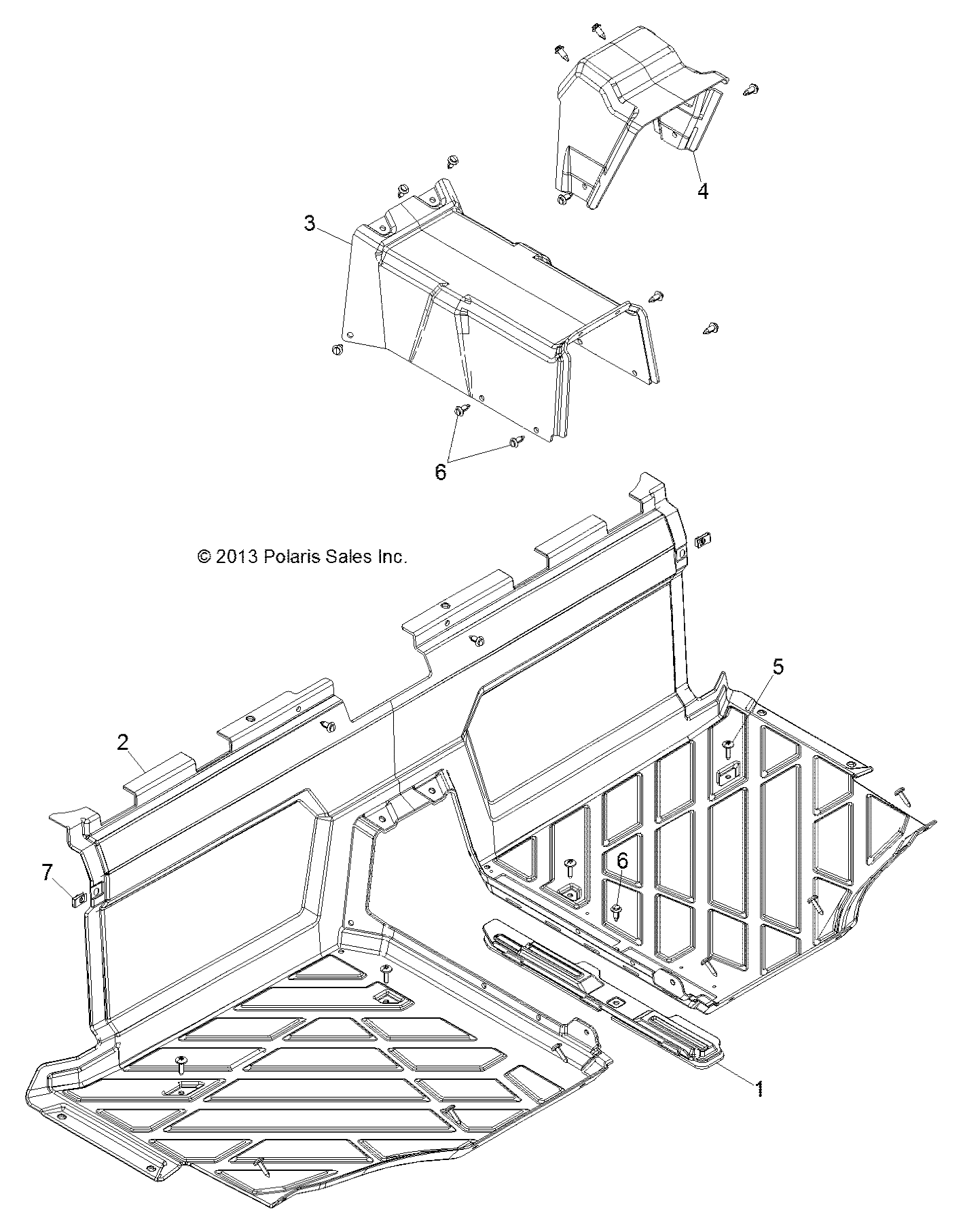 Part Number : 5452272-070 FLOOR-ROUTERED PEDAL BLK