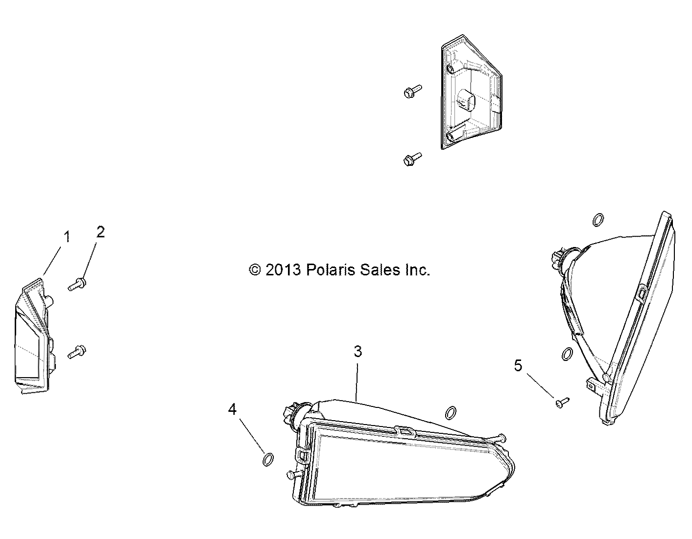 Part Number : 2411786 HEADLIGHT ASSEMBLY  BUMPER  LE