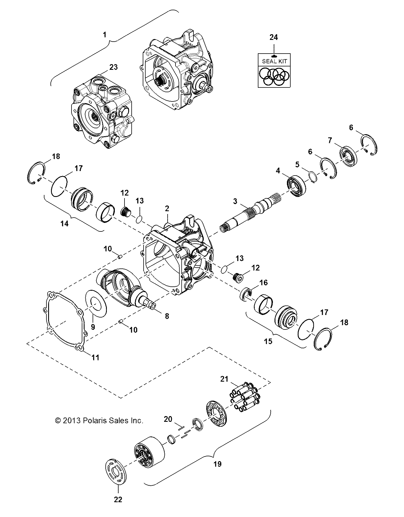 Part Number : 3120831 DRIVE AND GEROTOR PUMP ASSEMBL