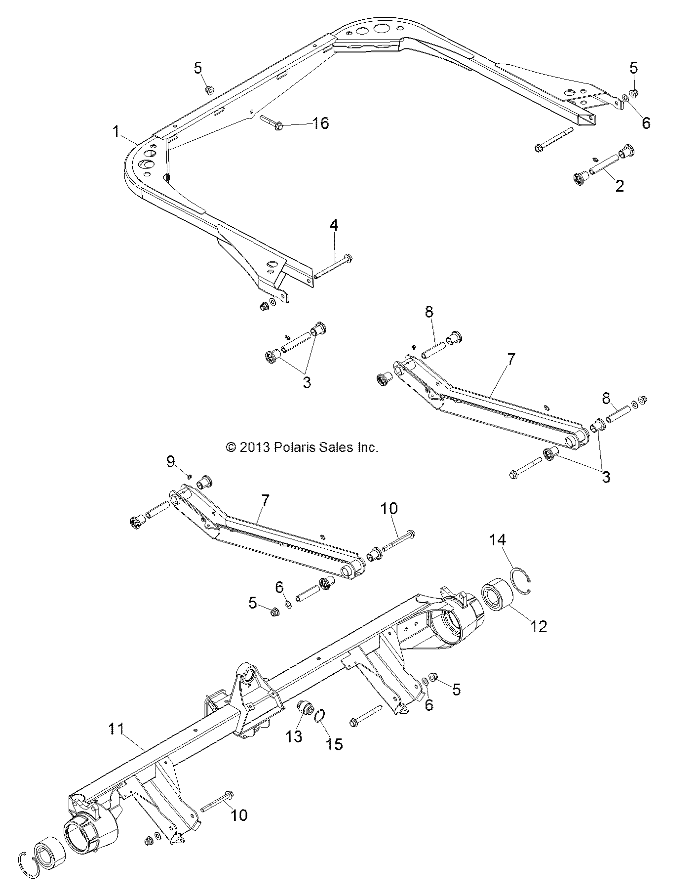 Part Number : 1020929-458 WELD AXLE BRACE  REAR  MATTE B