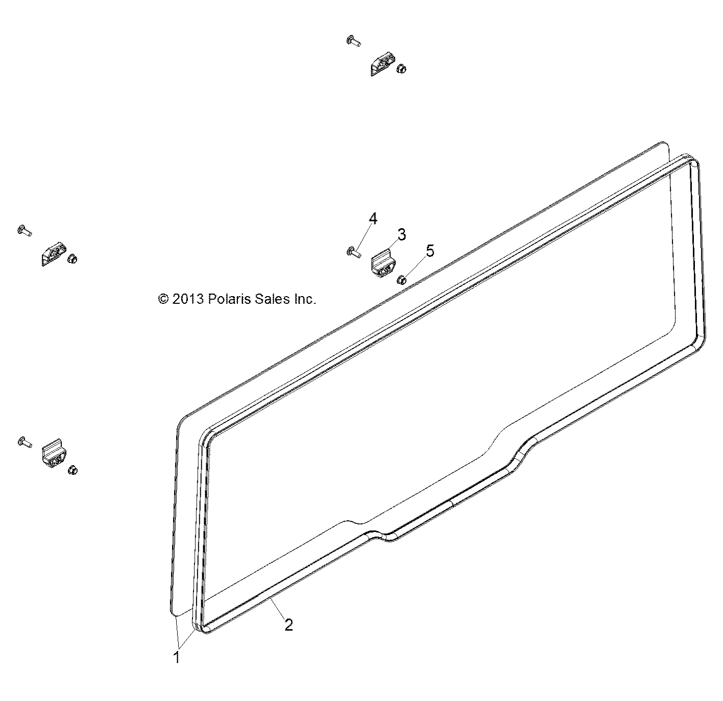 Part Number : 5521839 GLASS SEAL  REAR