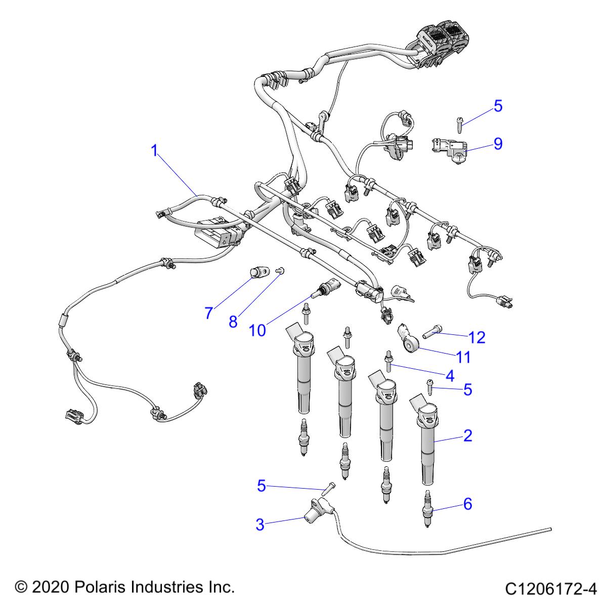 Foto diagrama Polaris que contem a peça 7517262