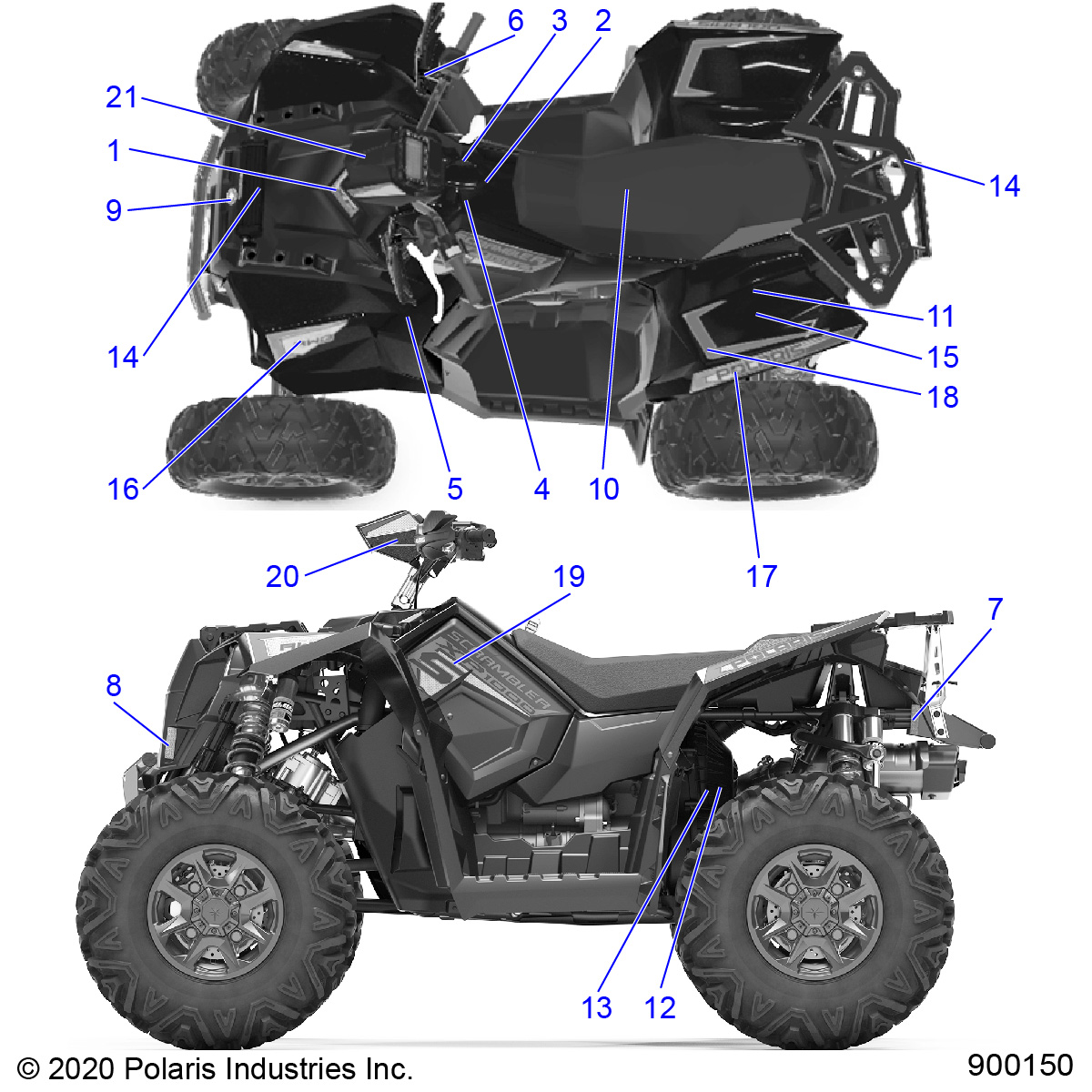 Part Number : 7300062 DECAL-UNDER SEAT SCRM