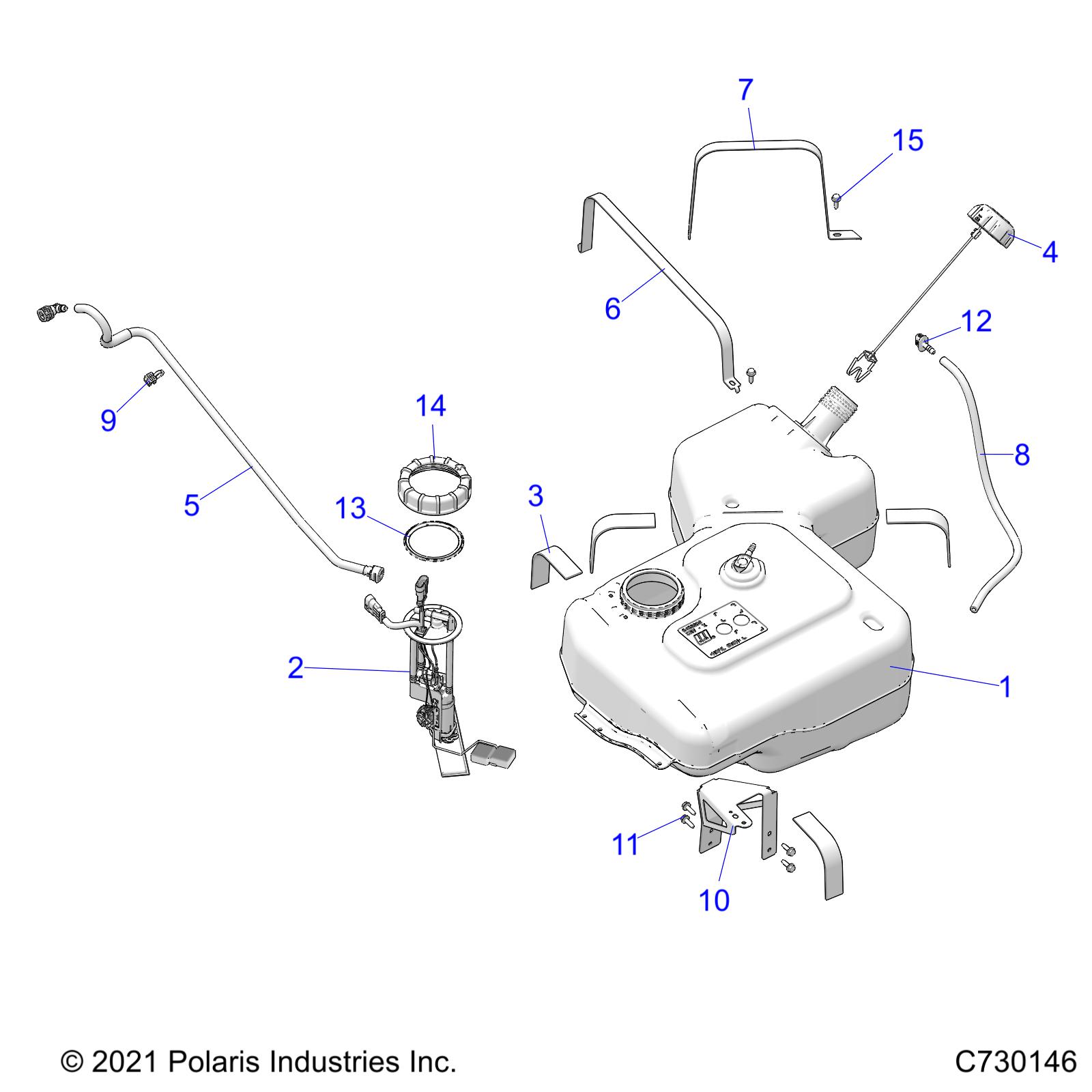 Foto diagrama Polaris que contem a peça 2522564