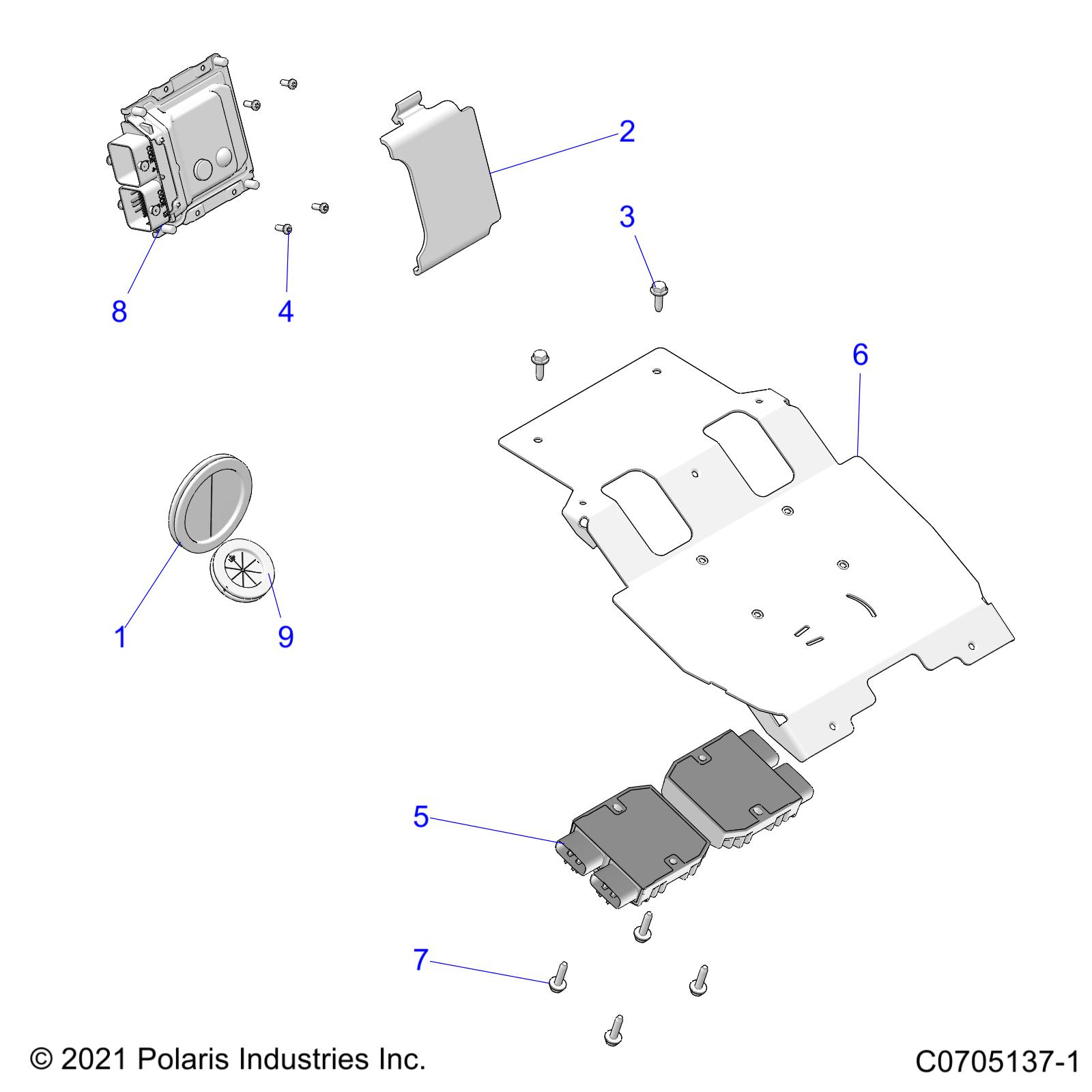 Foto diagrama Polaris que contem a peça 5267669-329