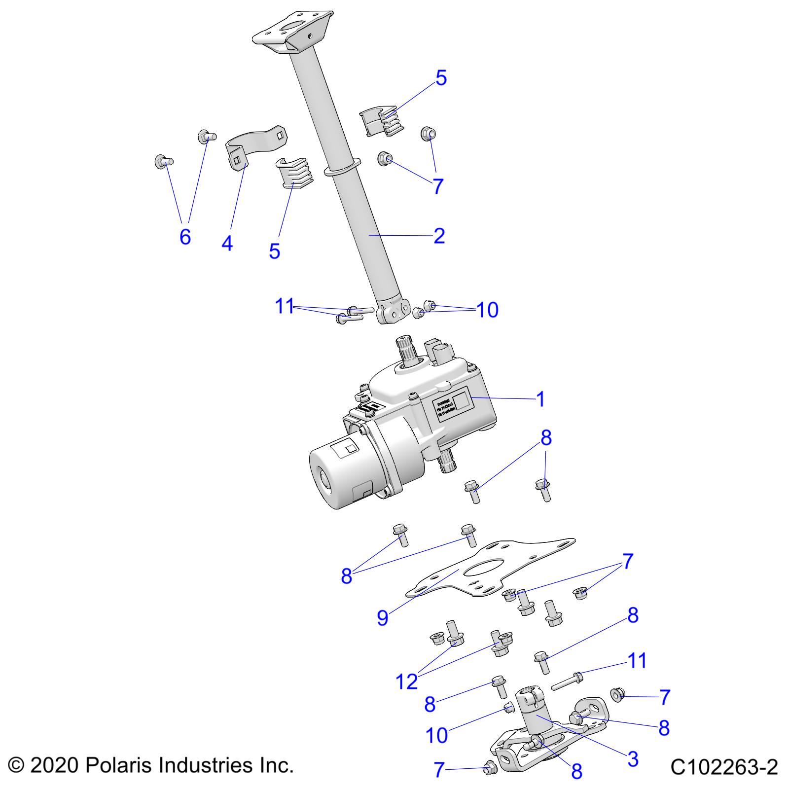 Foto diagrama Polaris que contem a peça 5254633-329