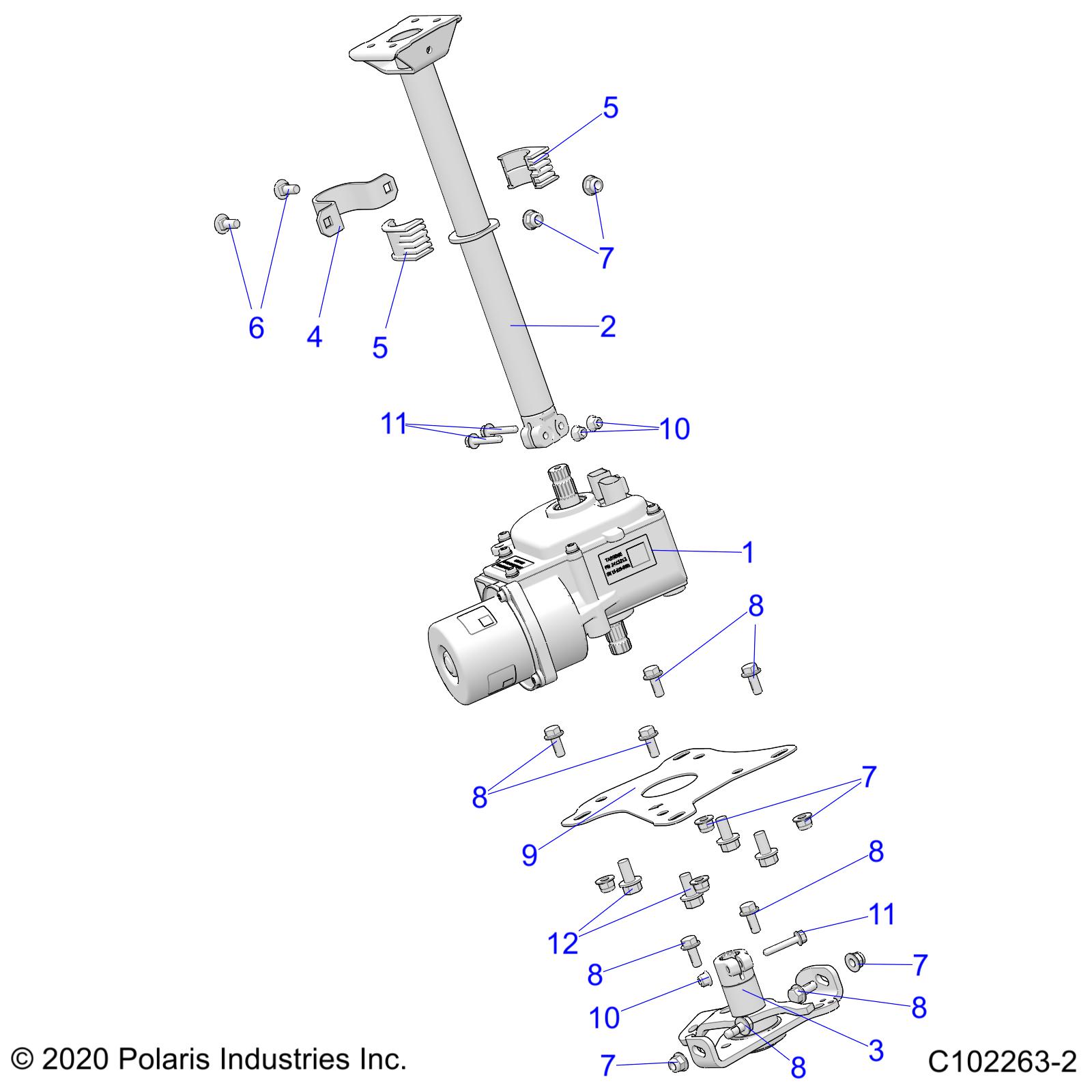 Foto diagrama Polaris que contem a peça 5438904