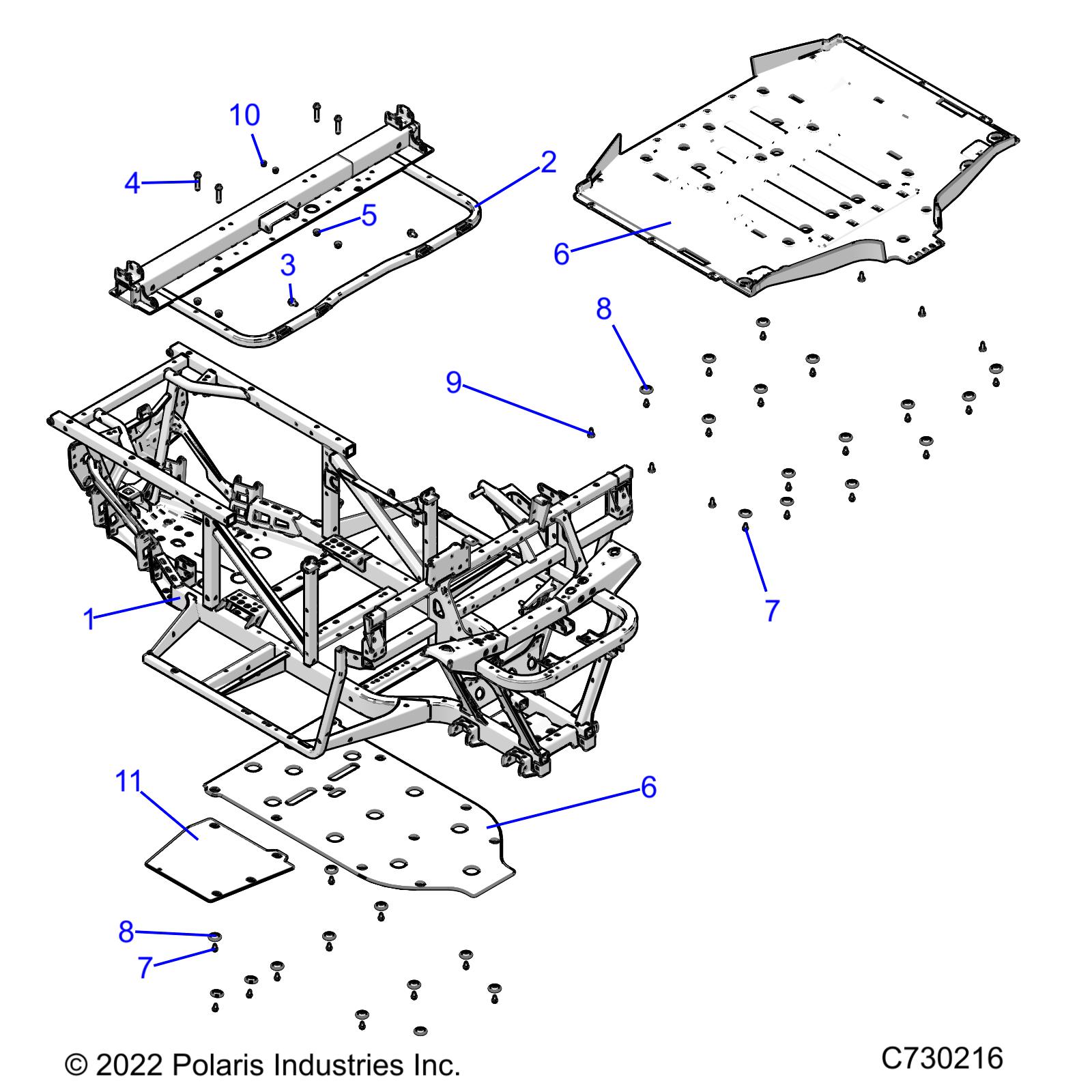 Part Number : 2209729 K-FRAME MAIN MATTE BLK