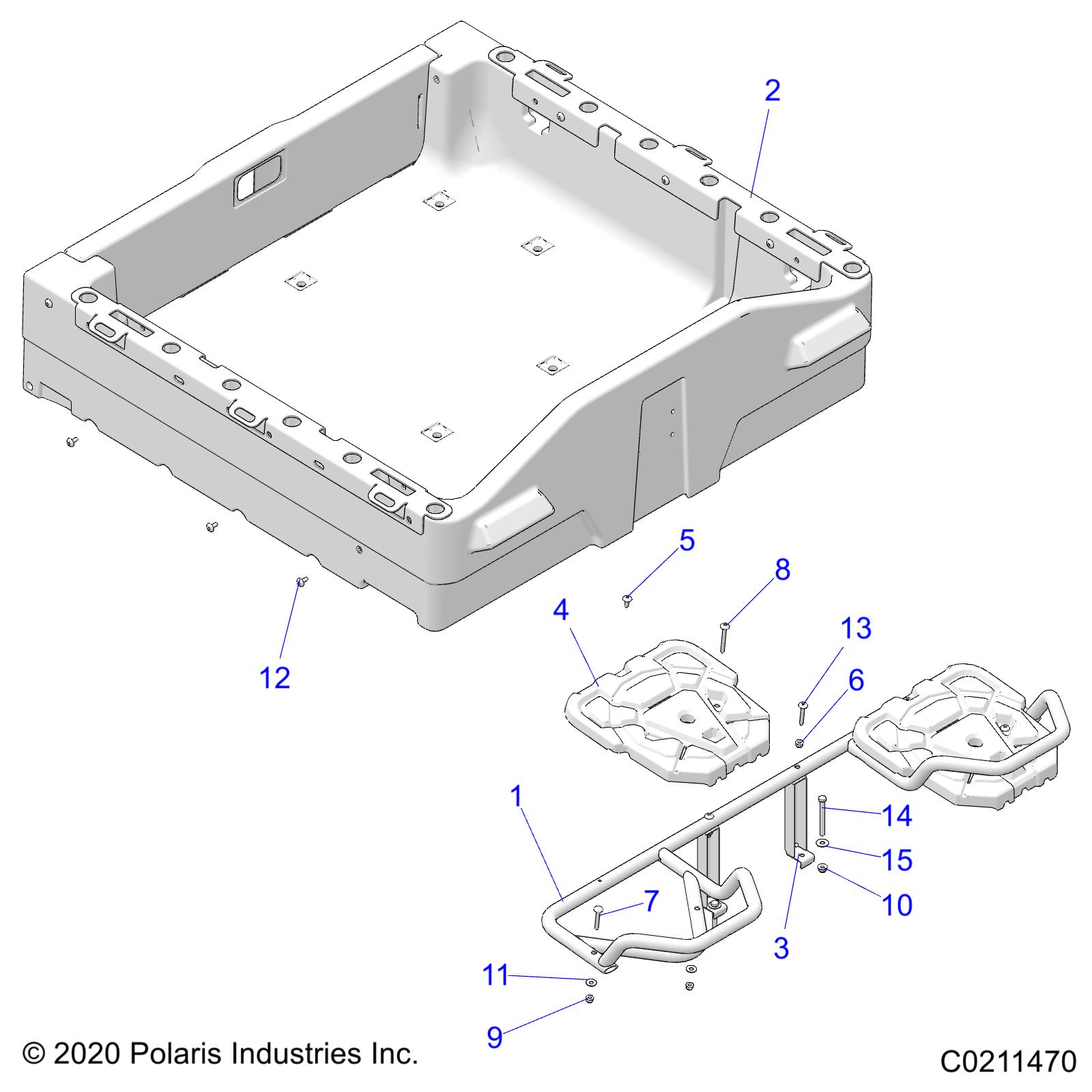 Foto diagrama Polaris que contem a peça 7518504