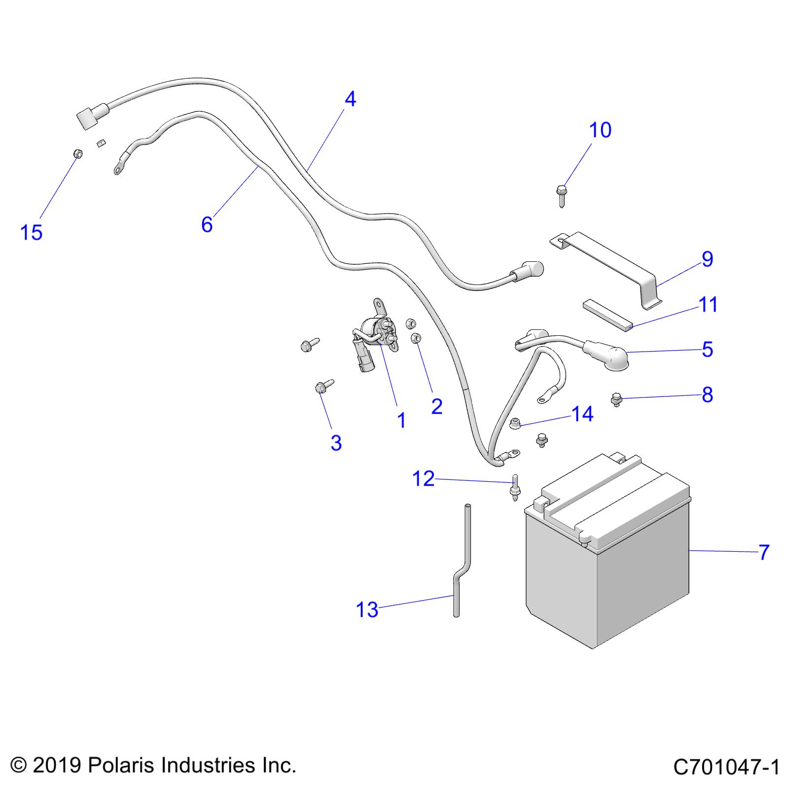Foto diagrama Polaris que contem a peça 4011498