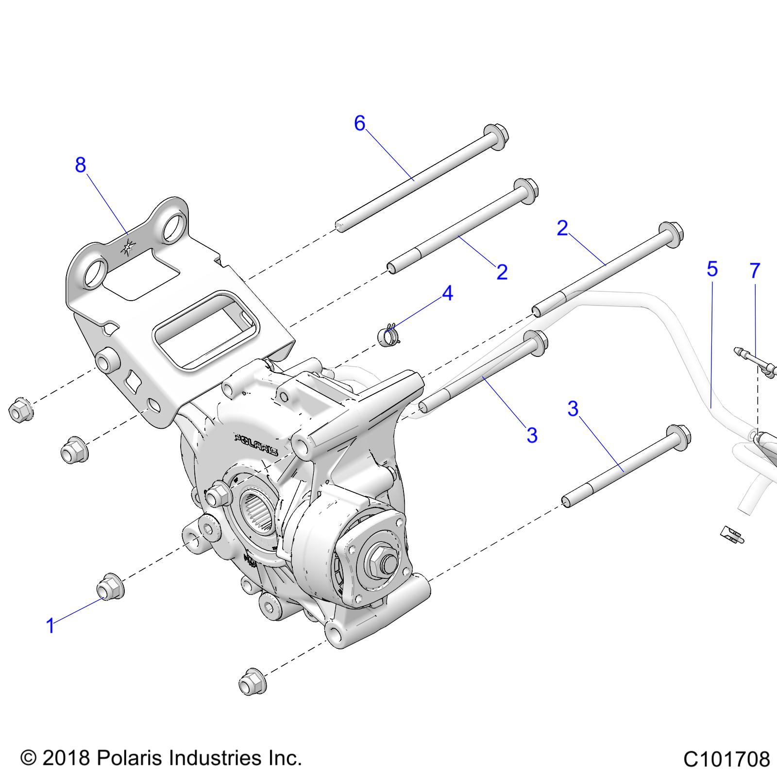 Foto diagrama Polaris que contem a peça 7520971