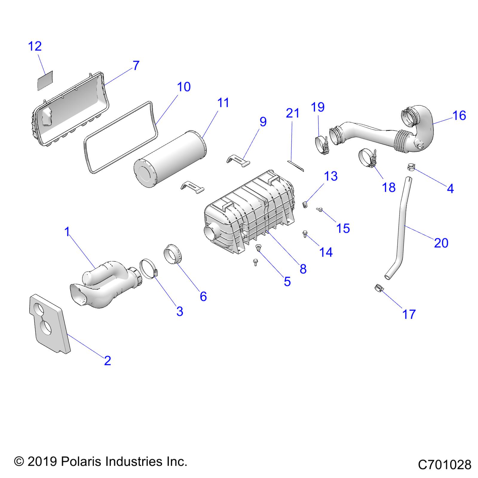 Part Number : 1240871 INTAKE DUCT ASSEMBLY