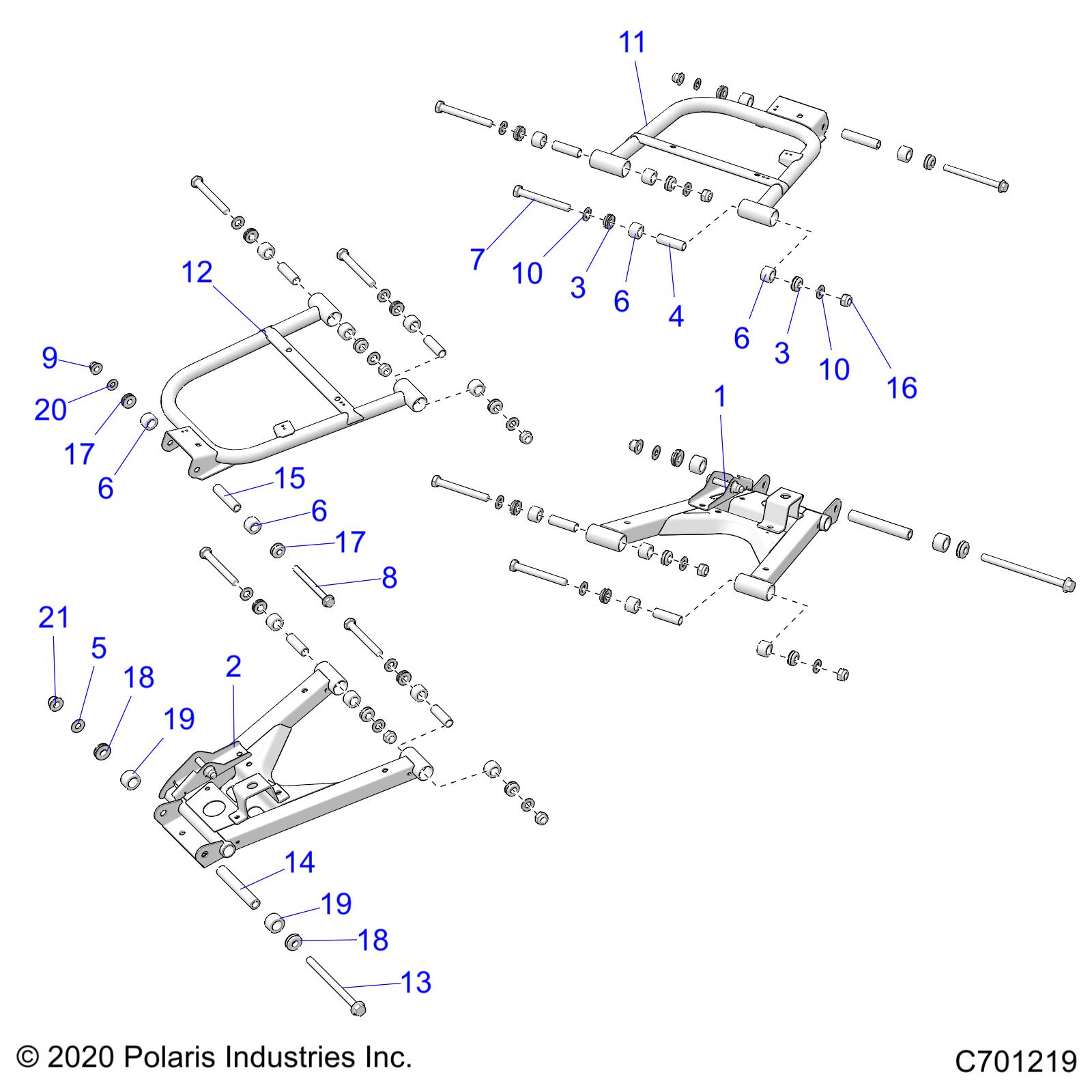 Foto diagrama Polaris que contem a peça 5144662