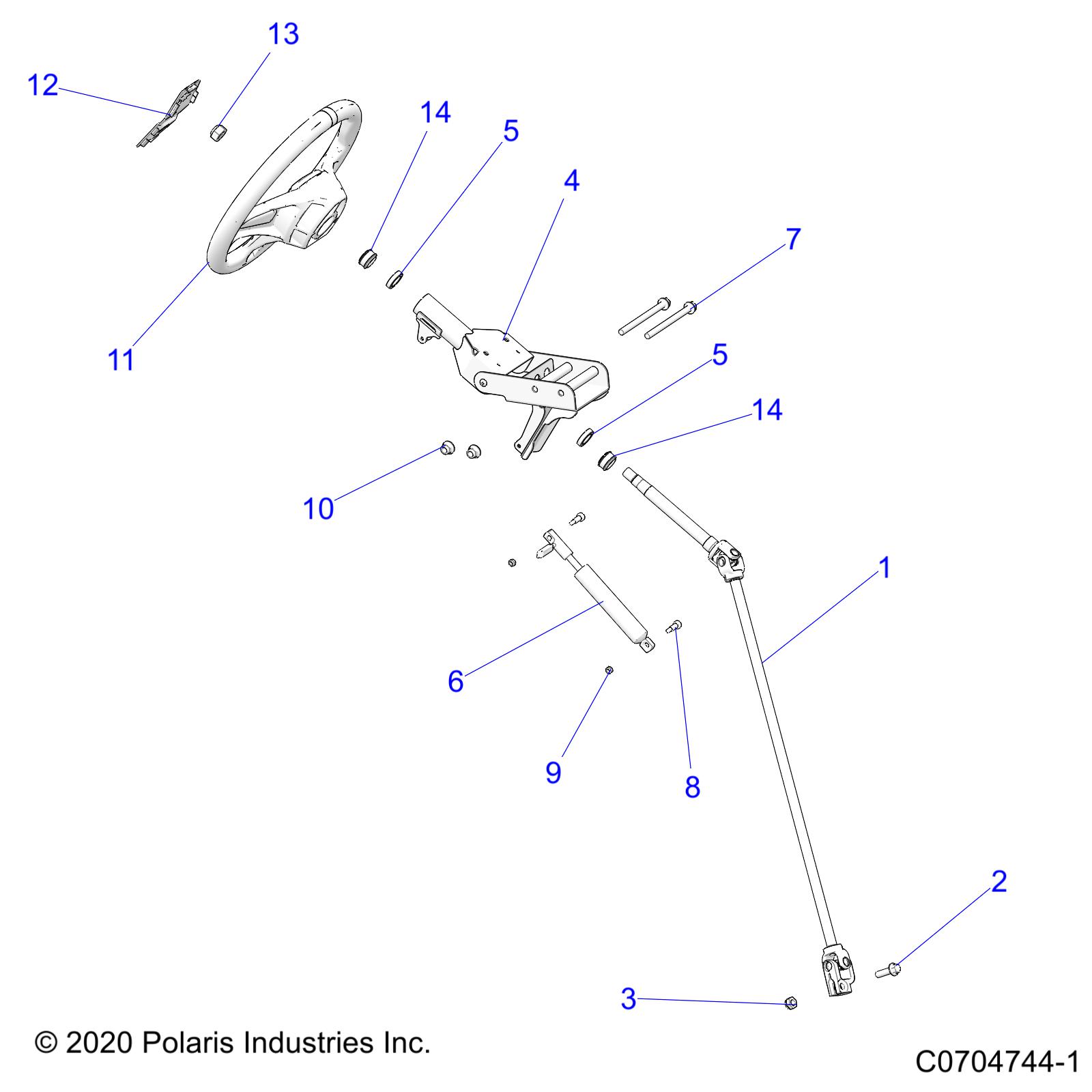 Part Number : 1825040 SHAFT-STEERING