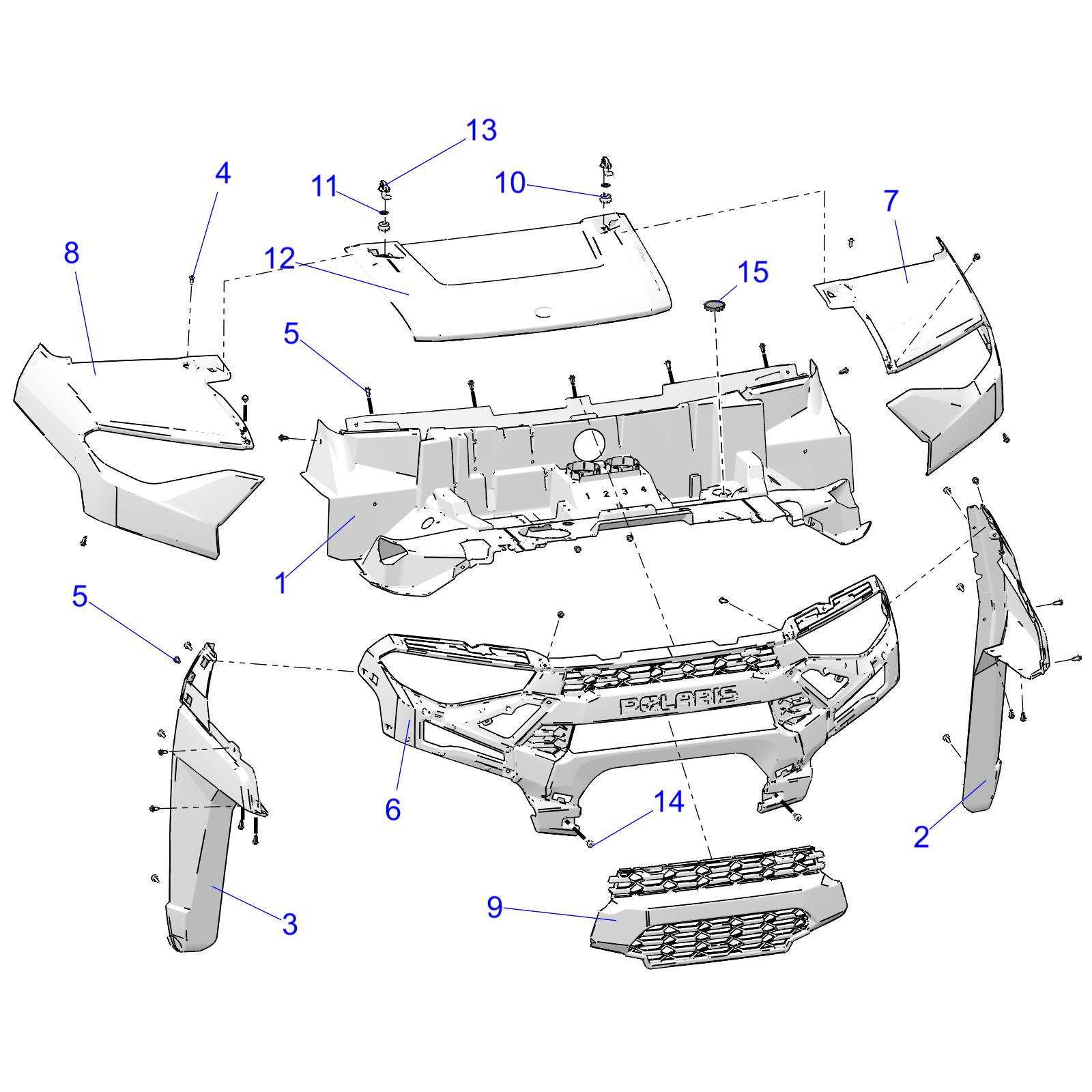 Part Number : 5453725-632 FENDER  FRONT  RIGHT