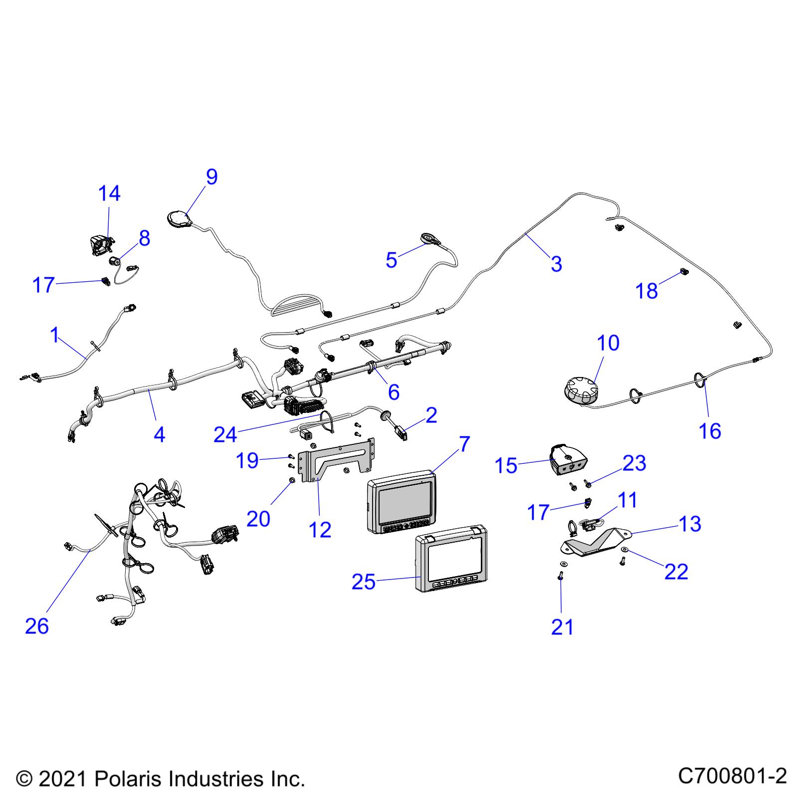 Part Number : 2416146 ASM-HARNESS INFOTAINMENT RC