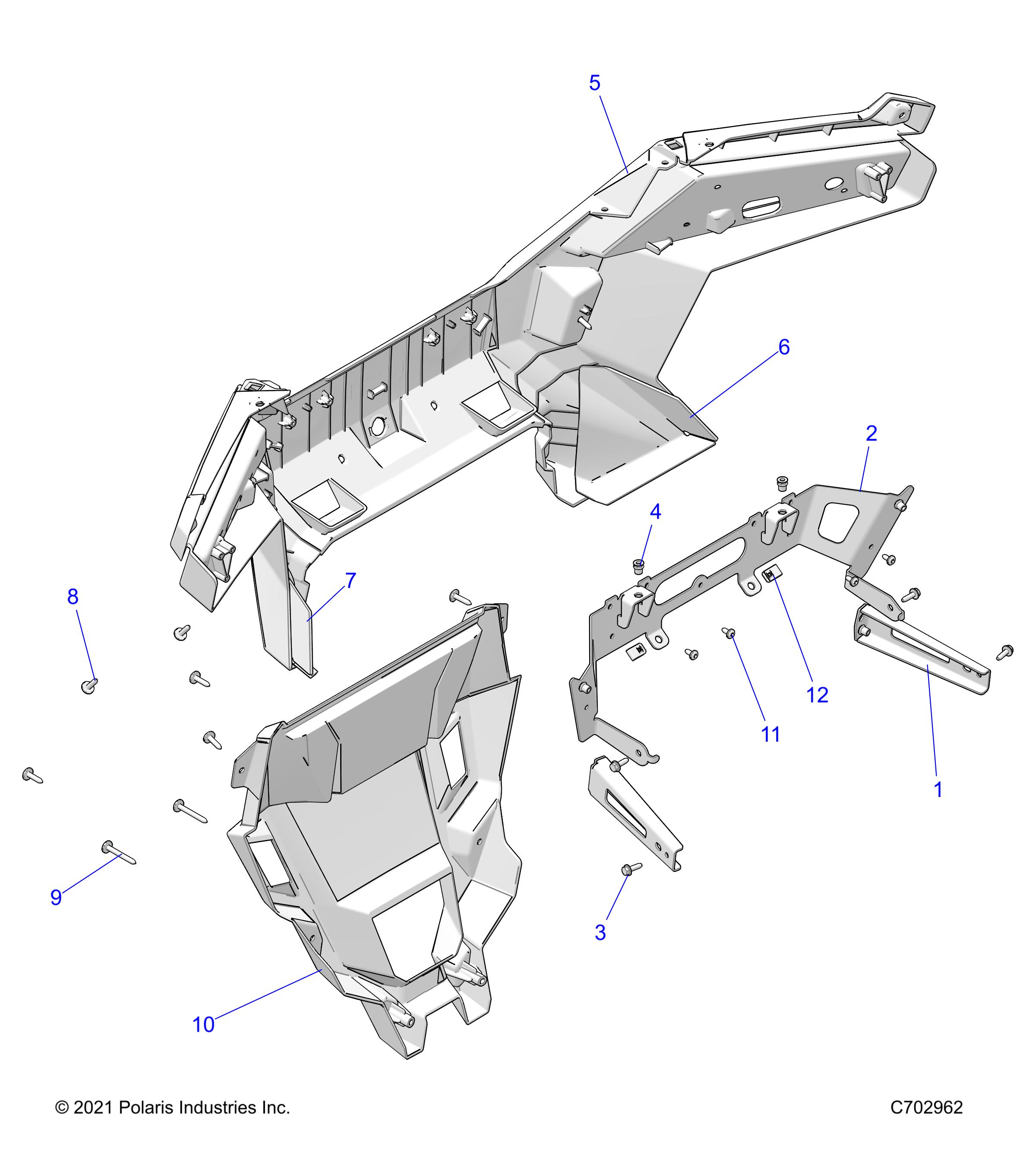 Part Number : 2637675 FASCIA ASSEMBLY  REAR