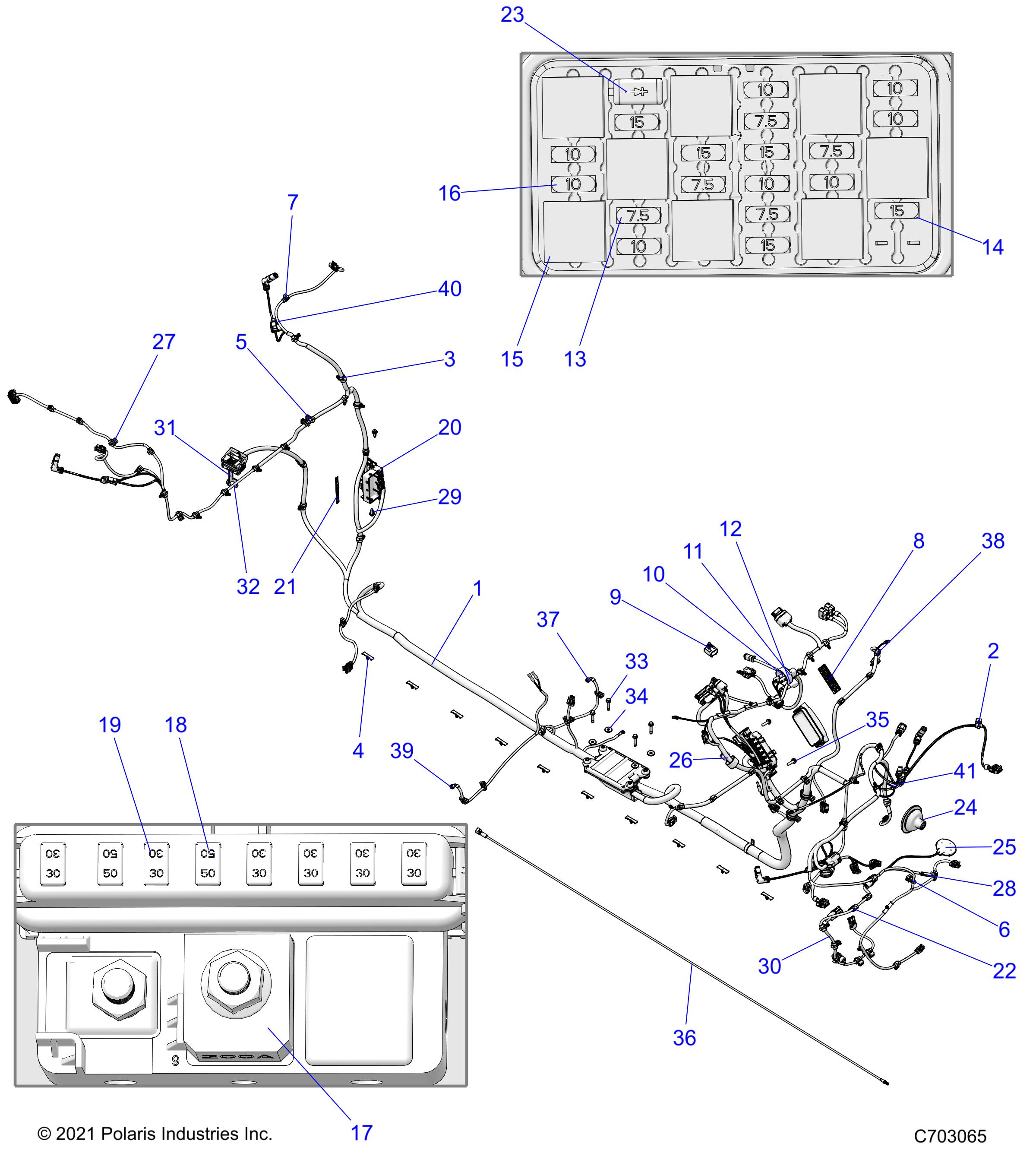 Part Number : 2416573 HARNESS-CHASSIS ULT PROR MP