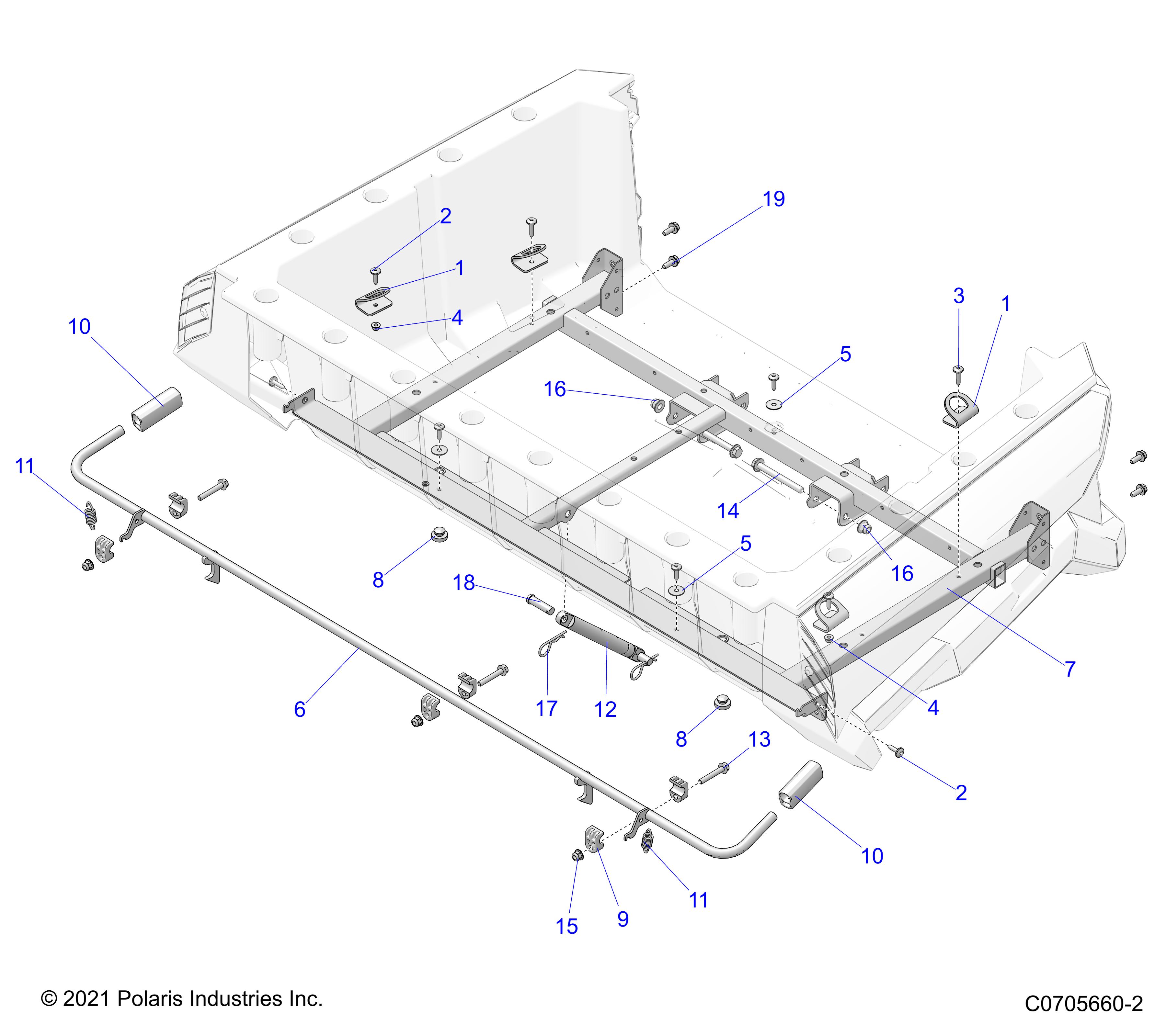 Part Number : 1022532-458 BOX LATCH WELD  MATTE BLACK