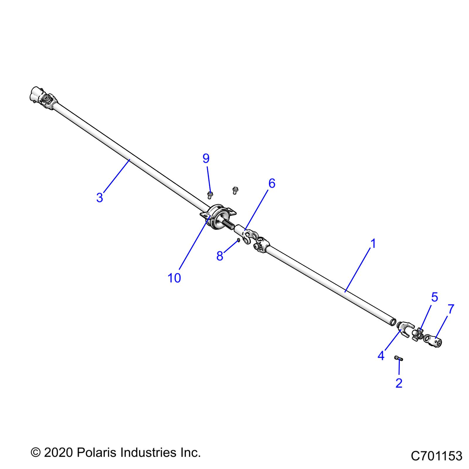 Foto diagrama Polaris que contem a peça 3515075