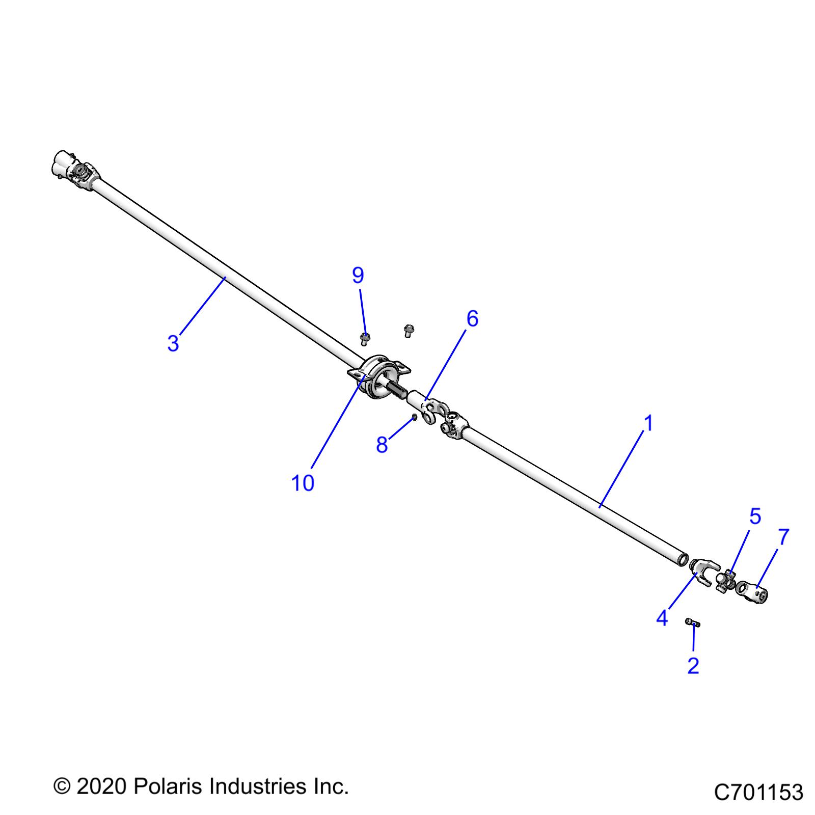 Part Number : 1334515 PROPSHAFT REAR U RGR